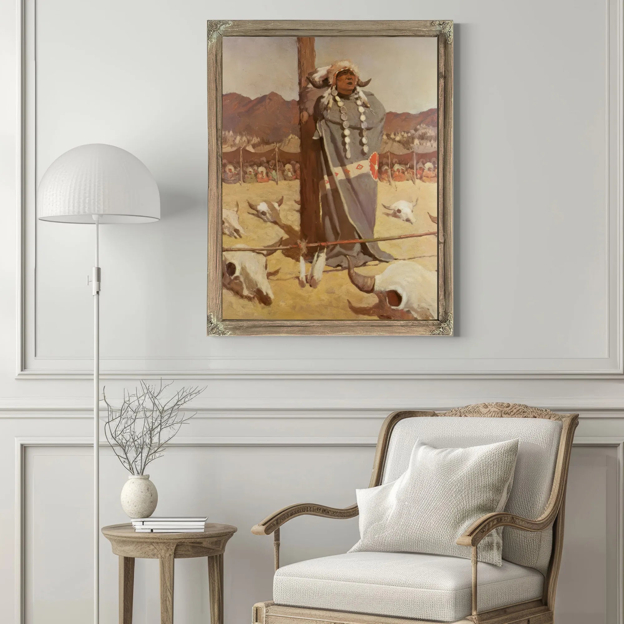 Invocation To The Buffalo Herds By NC Wyeth Fine Art Print