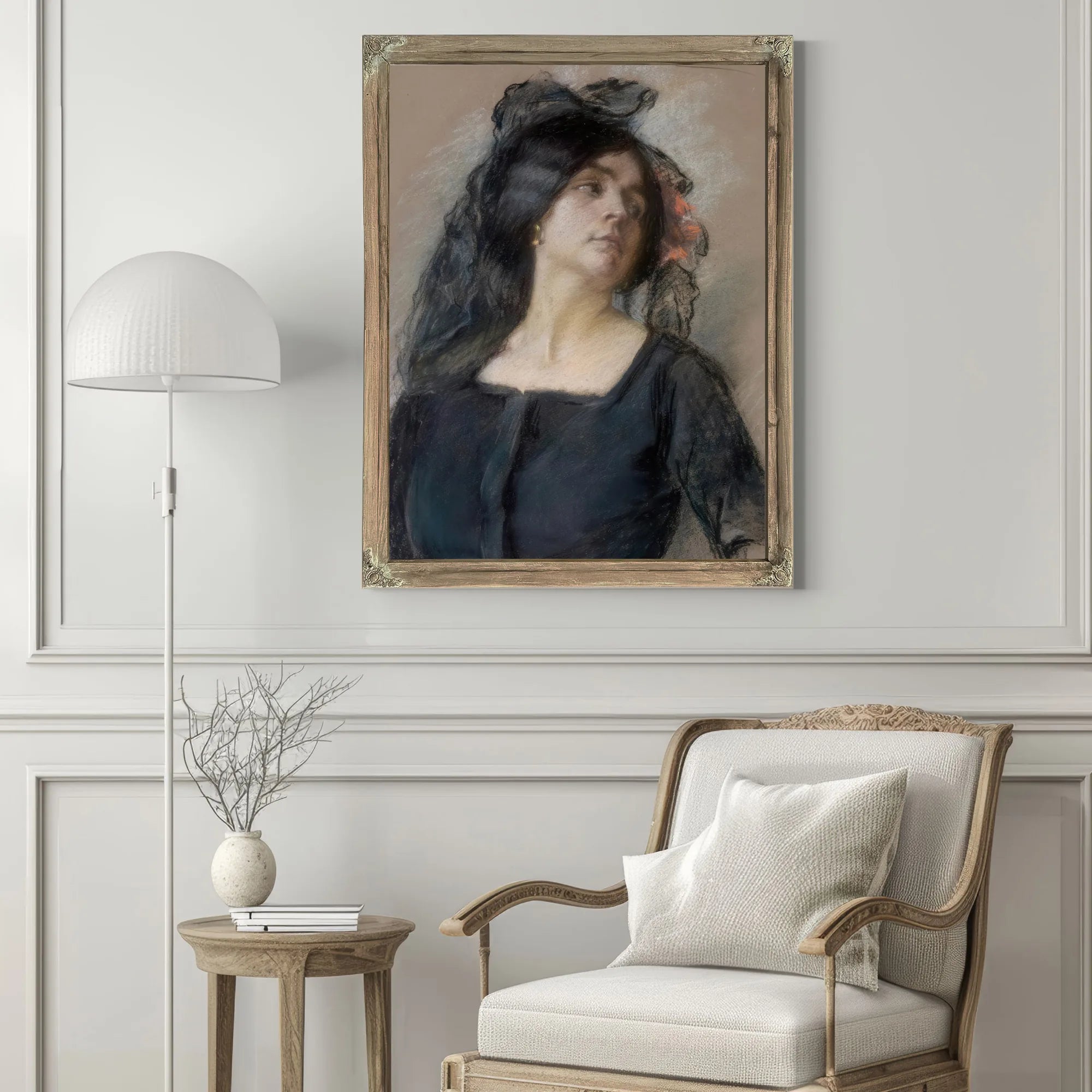 Spanish Woman By Alice Pike Barney Fine Art Print