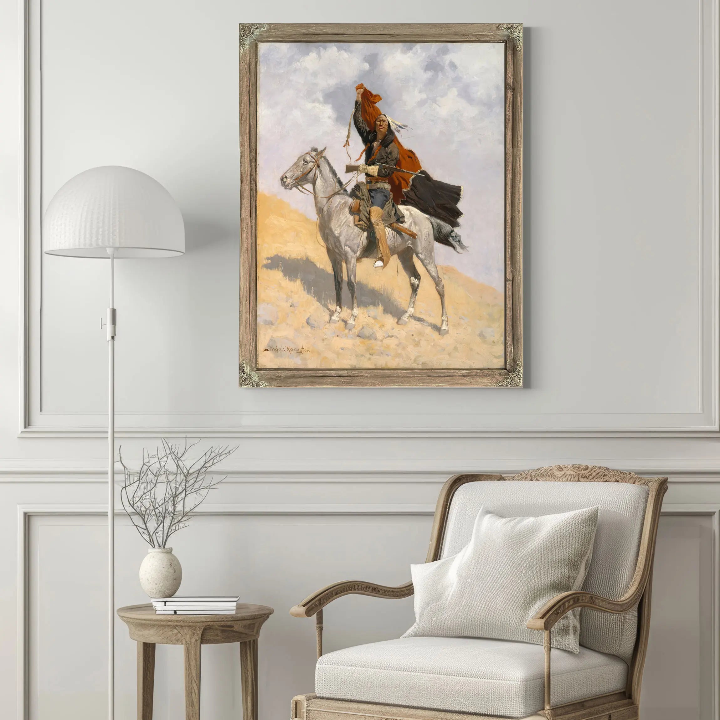 The Blanket Signal C by Frederic Remington