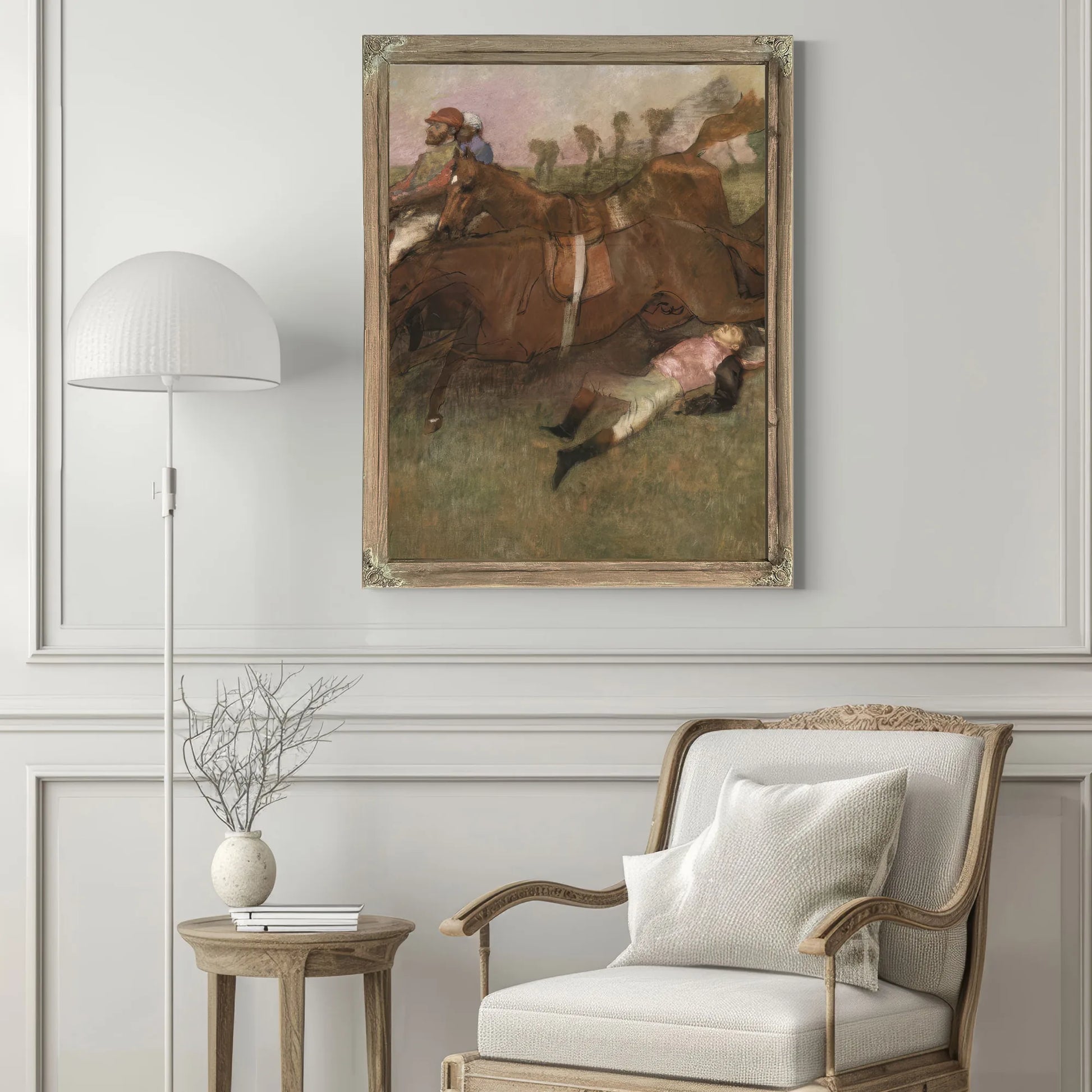 Scene From The Steeplechase The Fallen Jockey By Edgar Degas Fine Art Print
