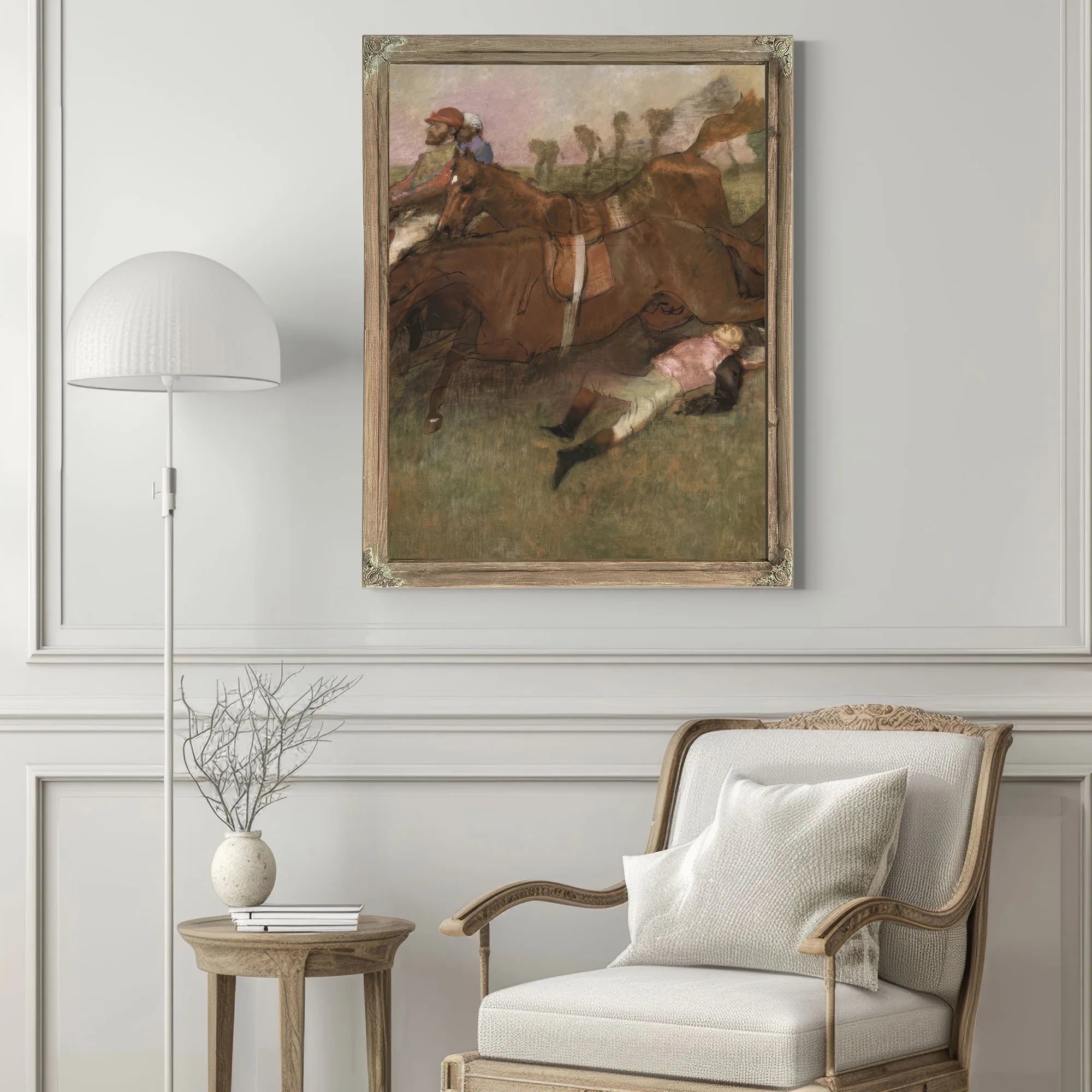 Scene From The Steeplechase The Fallen Jockey By Edgar Degas Fine Art Print