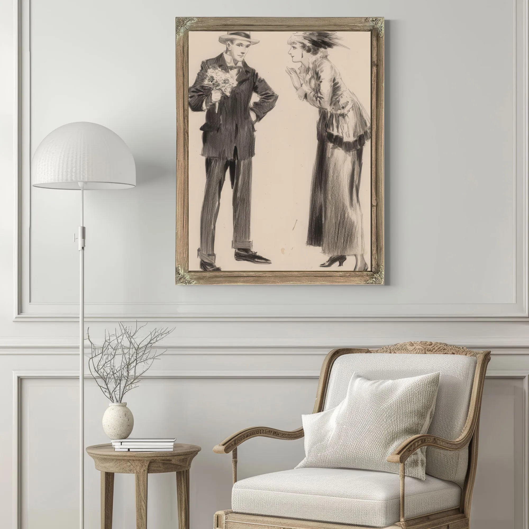 The Measure Of A Man Everybodys Magazine Interior Illustration 1917 By Everett Shinn Fine Art Print
