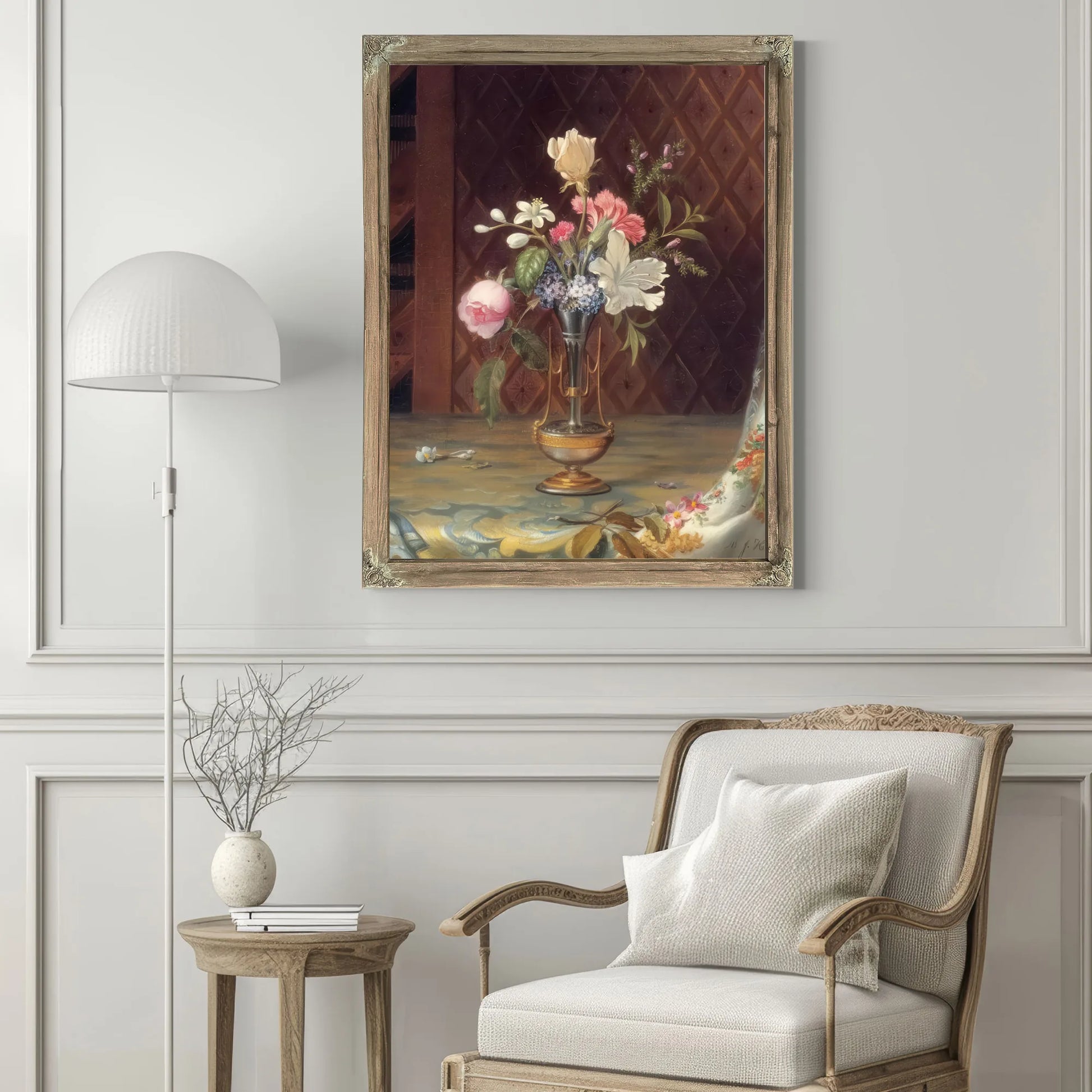Vase Of Mixed Flowers By Martin Johnson Heade Fine Art Print