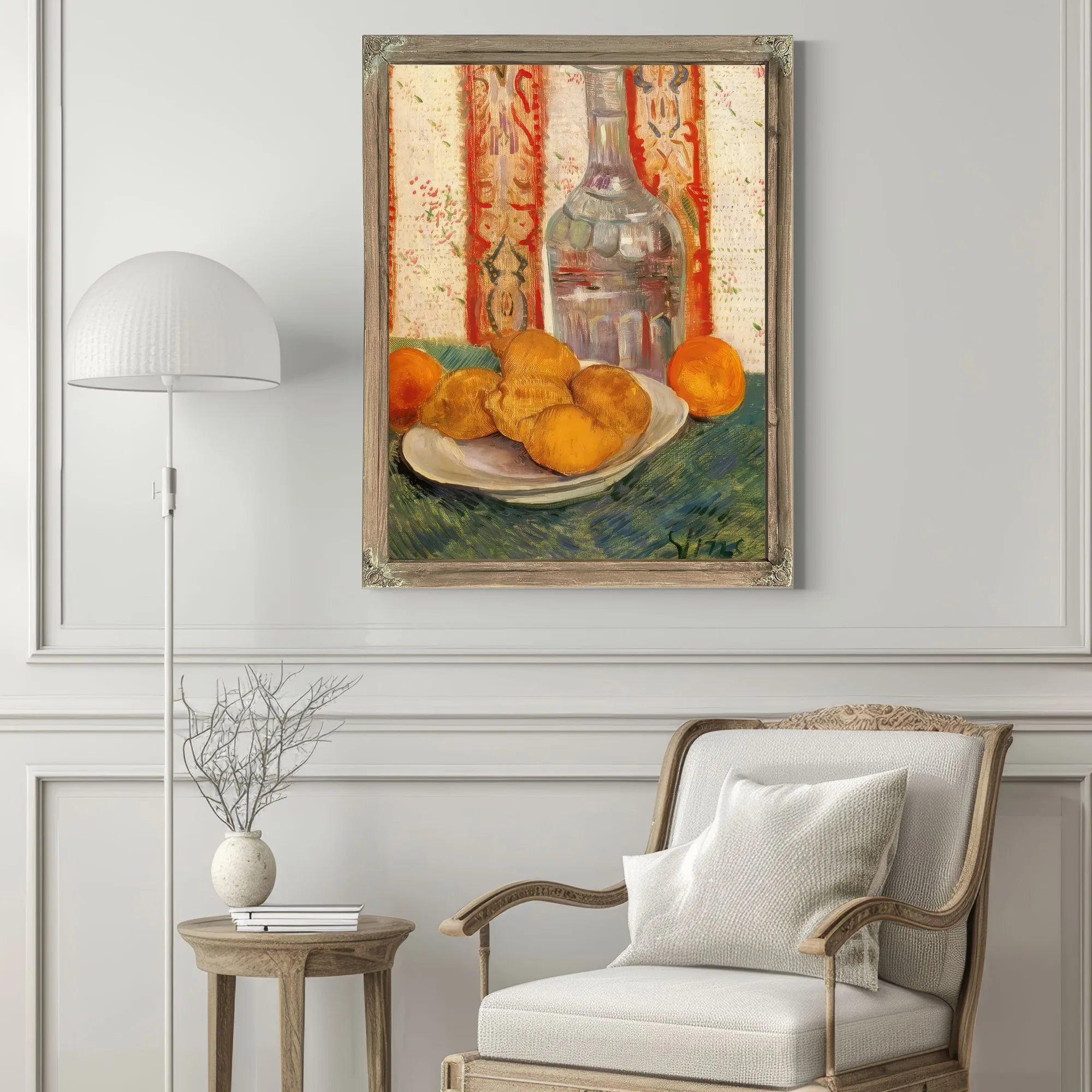 Still Life With Carafe And Lemons By Vincent Van Gogh Fine Art Print