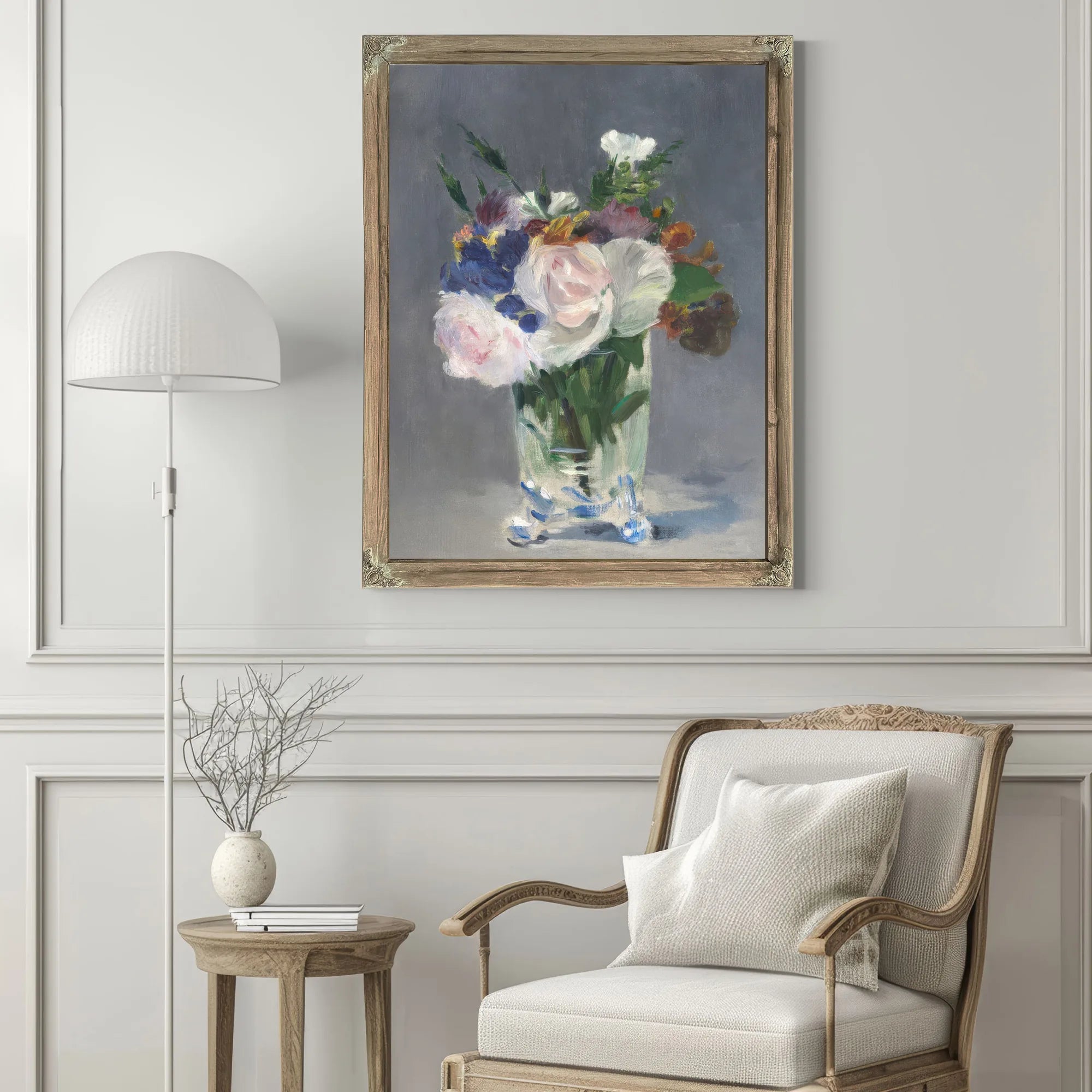 Flowers In A Crystal Vase By Edouard Manet Fine Art Print