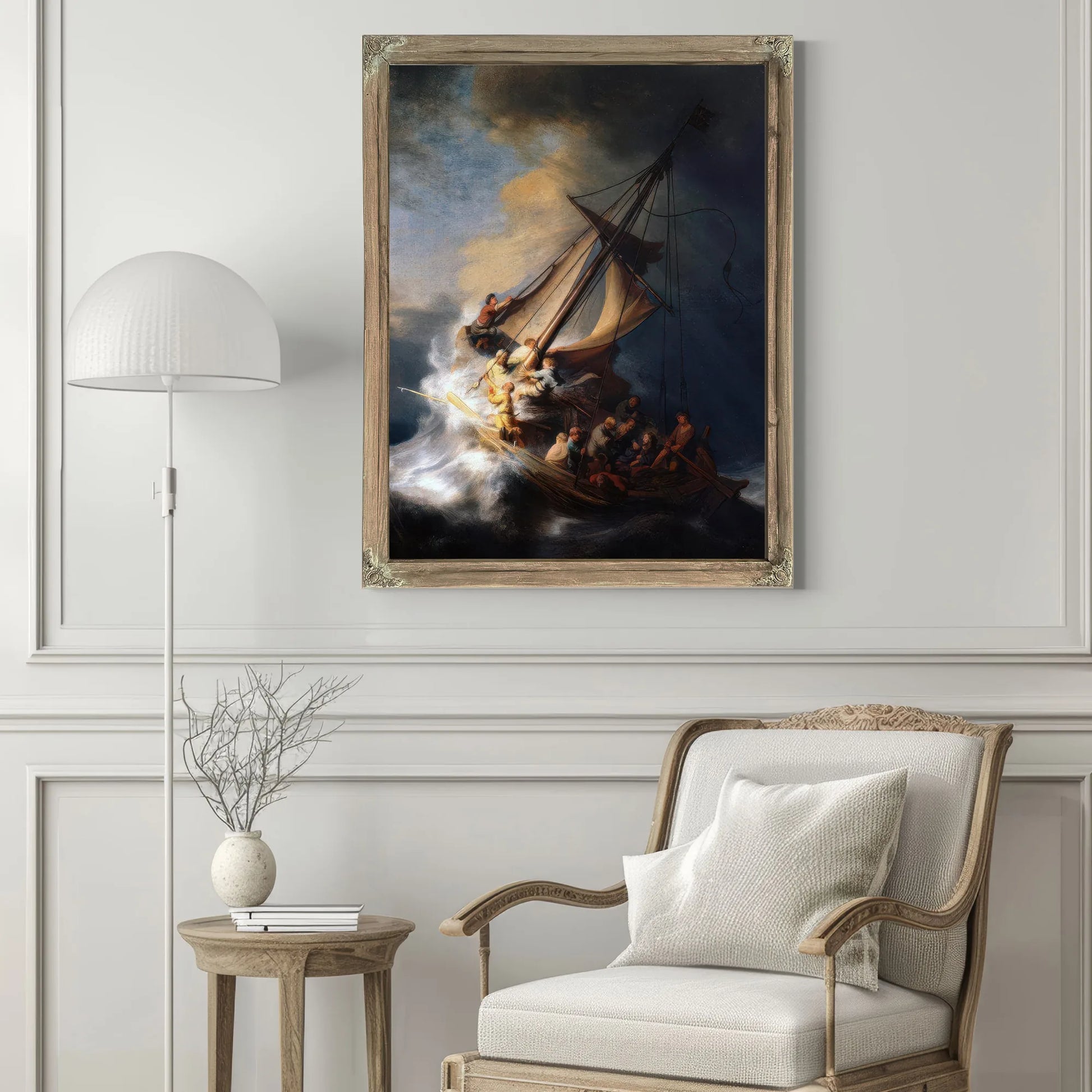 Christ In The Storm On The Sea Of Galilee 1633 By Rembrandt Fine Art Print