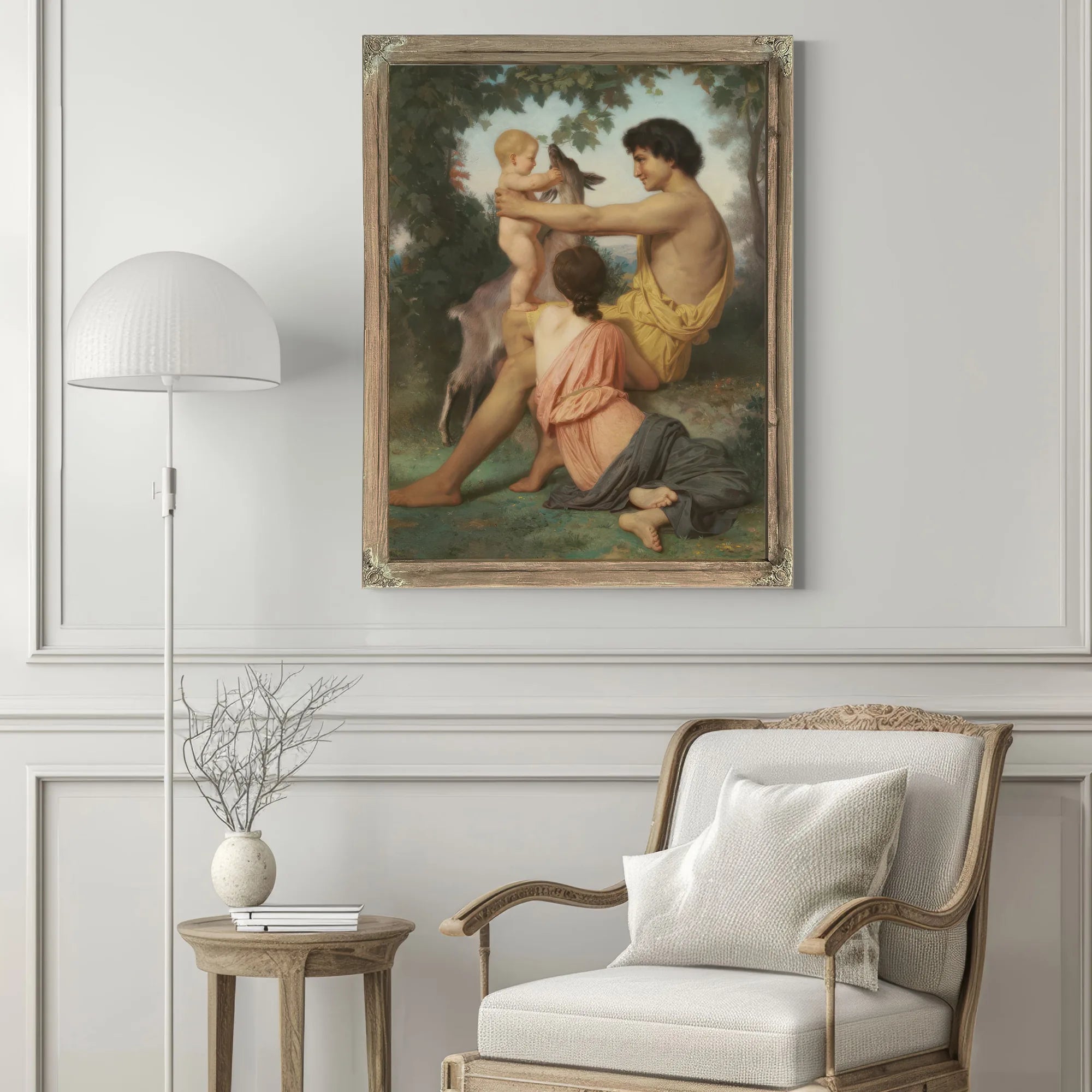 Idyll Family From Antiquity By William Adolphe Bouguereau Fine Art Print