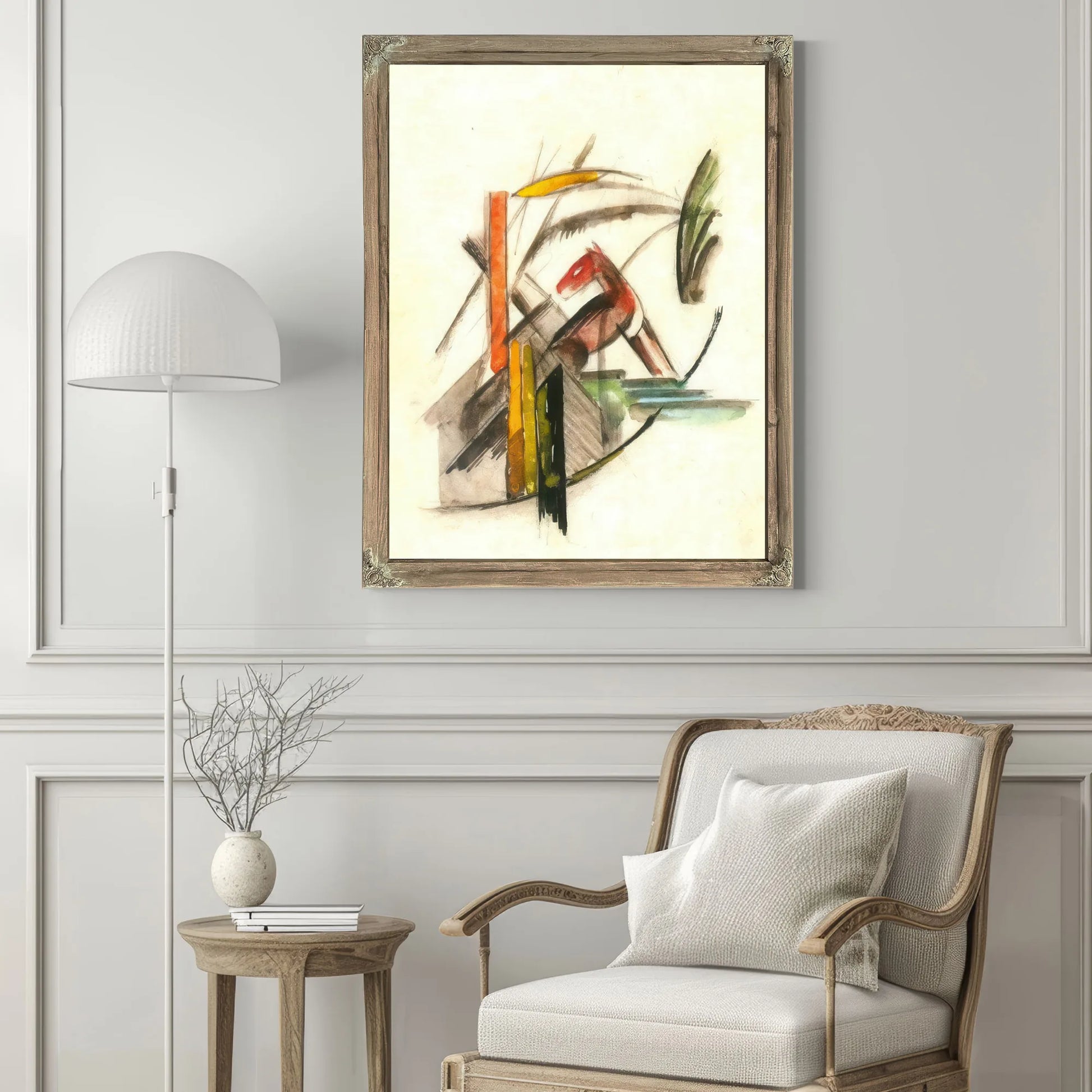 Reddish Animal By Franz Marc Fine Art Print