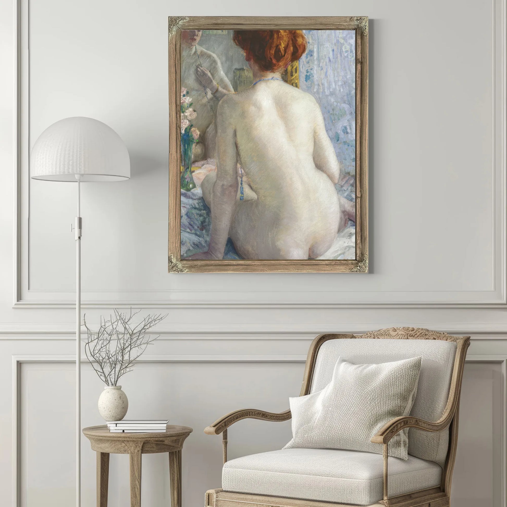 Reflections (Marcelle) By Frederick Carl Frieseke Fine Art Print