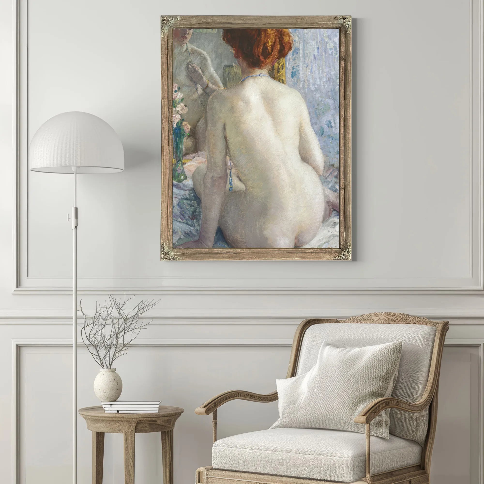 Reflections (Marcelle) By Frederick Carl Frieseke Fine Art Print