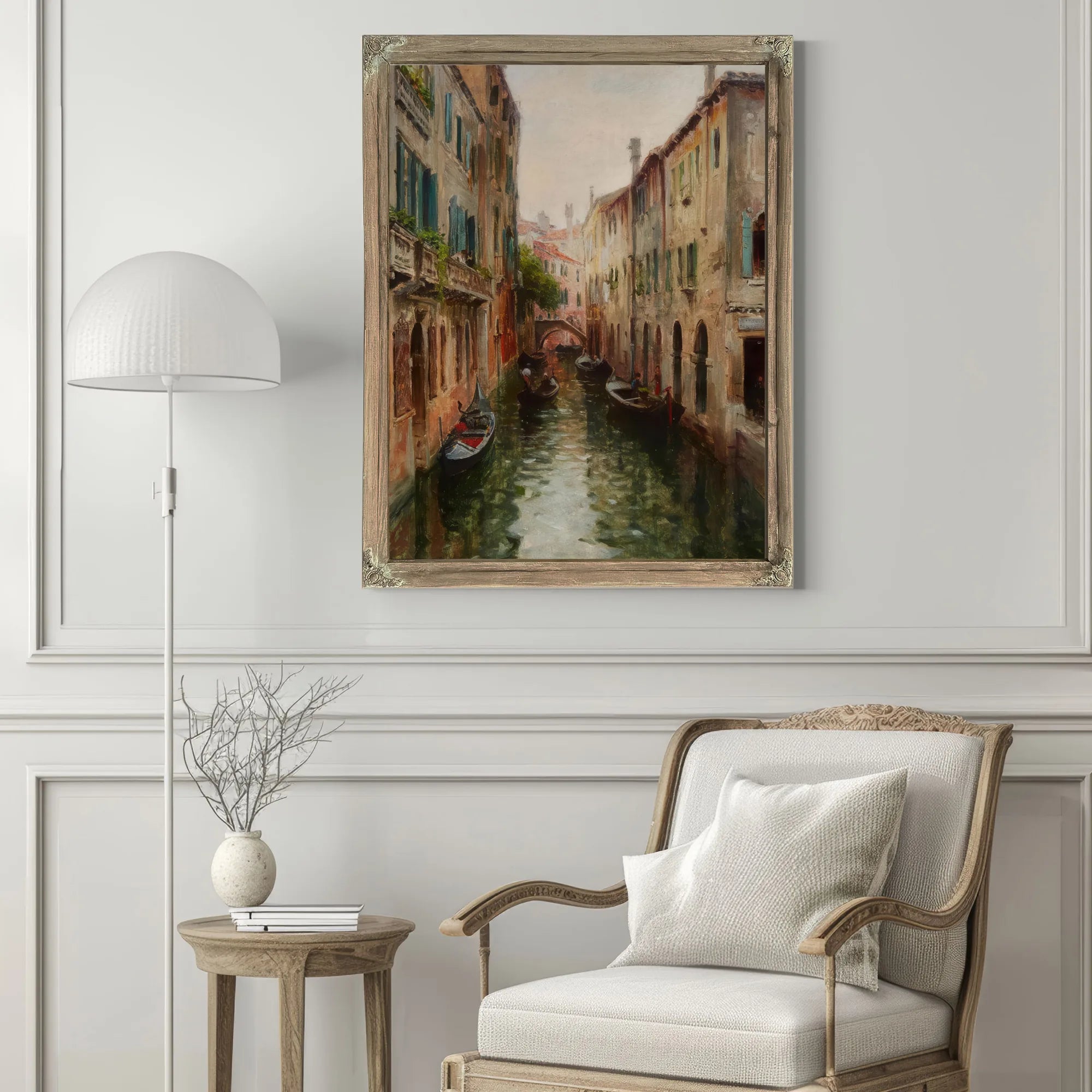 Rio St. Aponal, Venice By Louis Aston Knight Fine Art Print