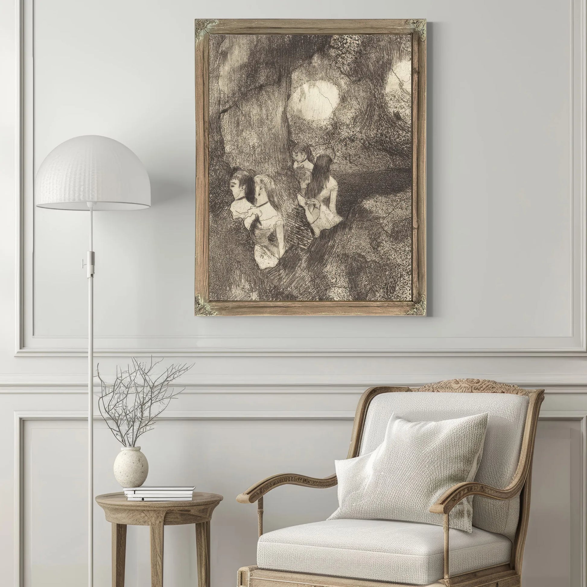 Dancers In The Wings (Danseuses Dans La Coulisse) By Edgar Degas Fine Art Print