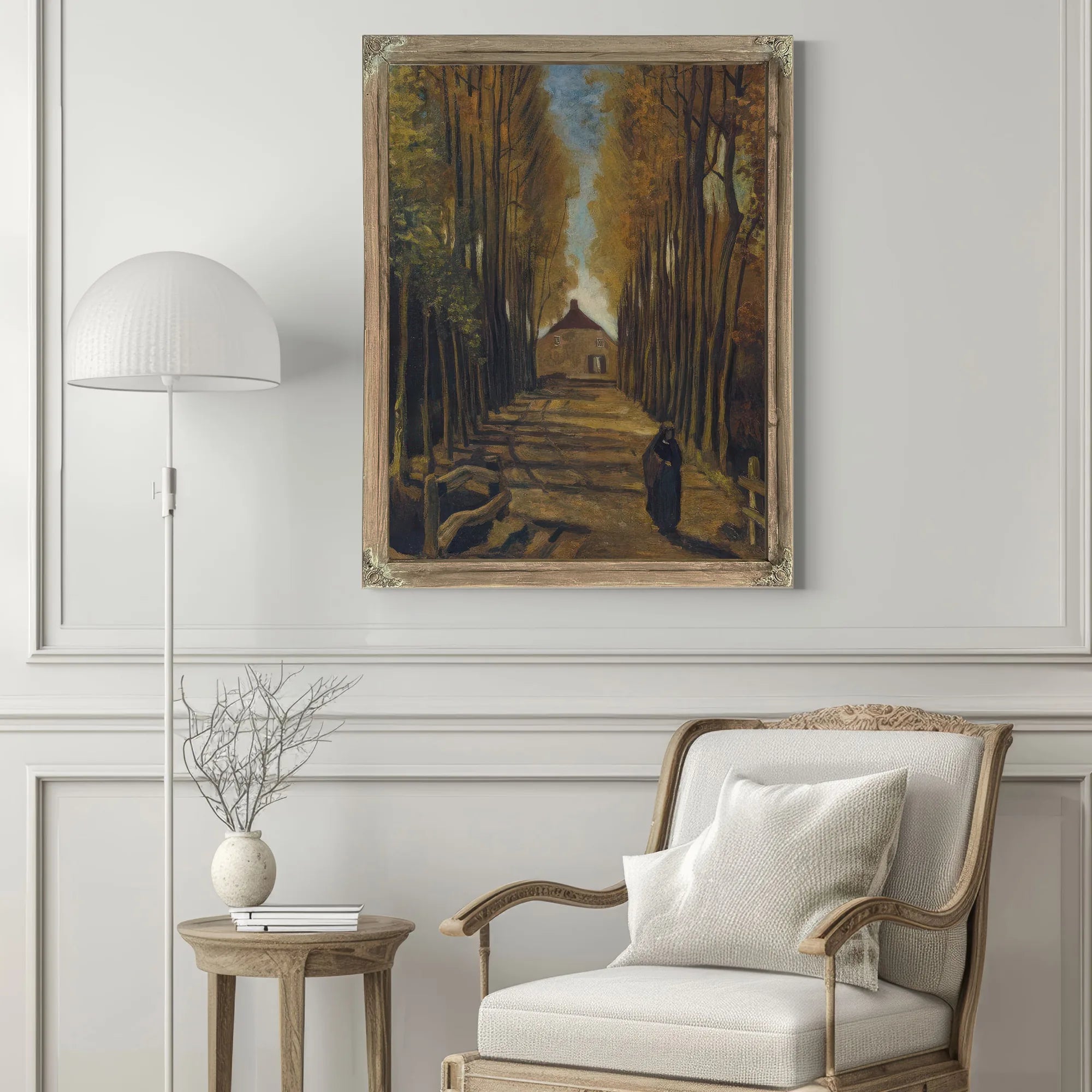 Avenue Of Poplars In Autumn By Vincent Van Gogh Fine Art Print
