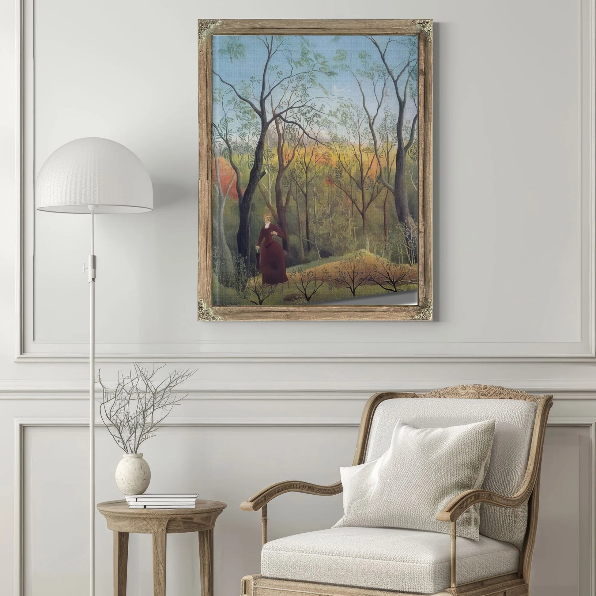 The Walk In The Forest About 1886 La Promenade Dans La Foret By Henri Rousseau Fine Art Print