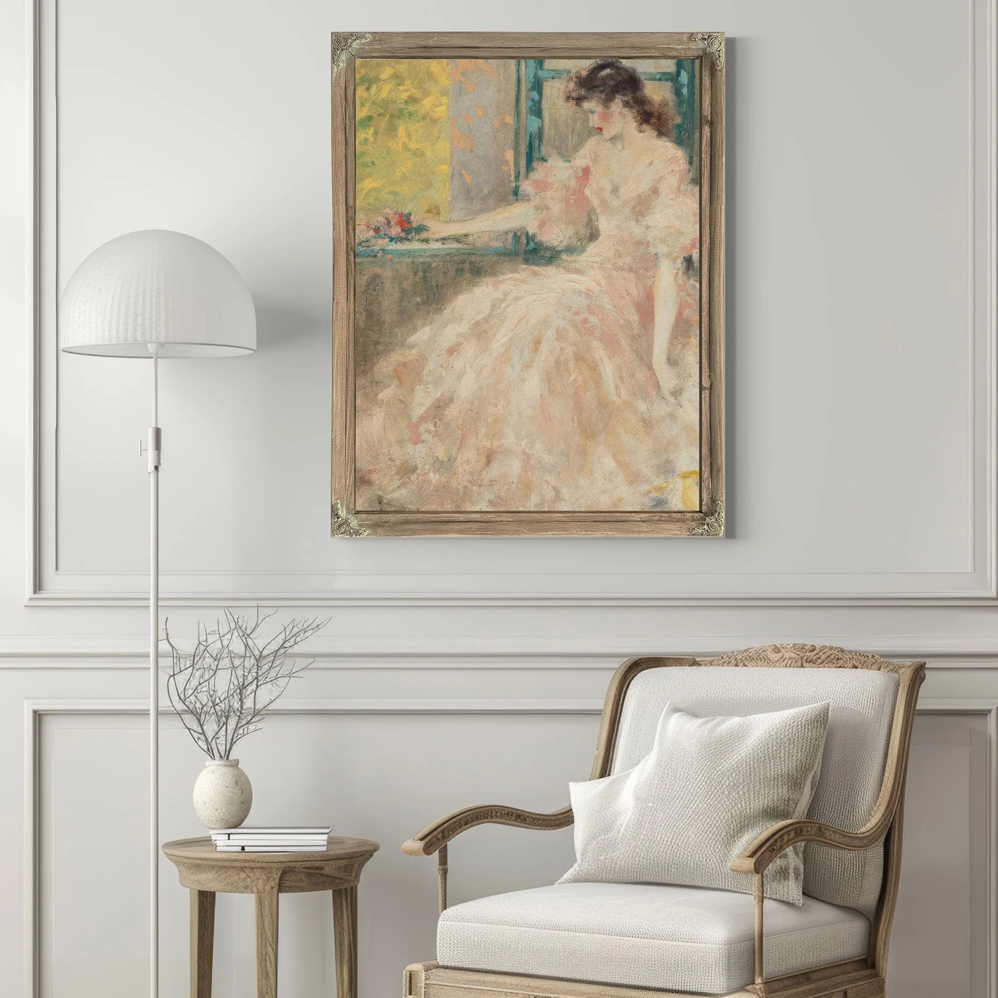 Femme Pensive By Louis Icart Fine Art Print