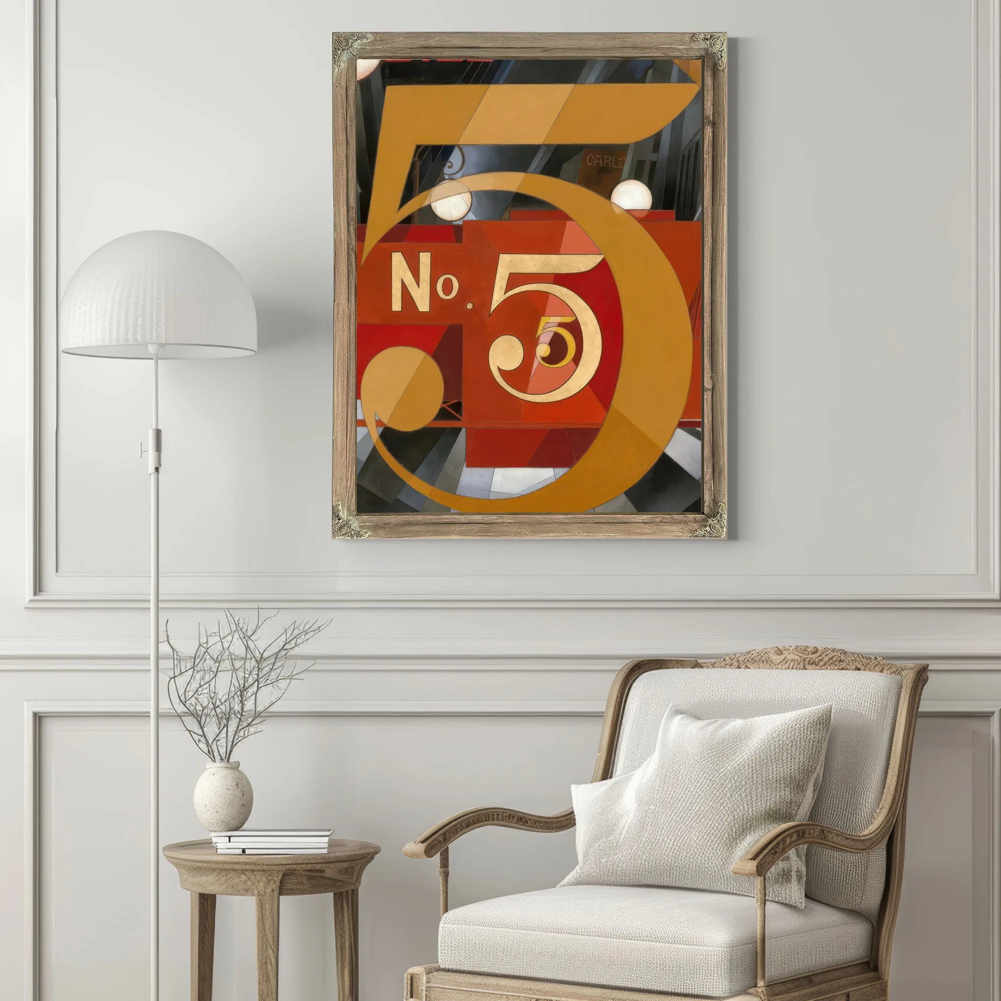 I Saw The Figure 5 In Gold By Charles Demuth Fine Art Print