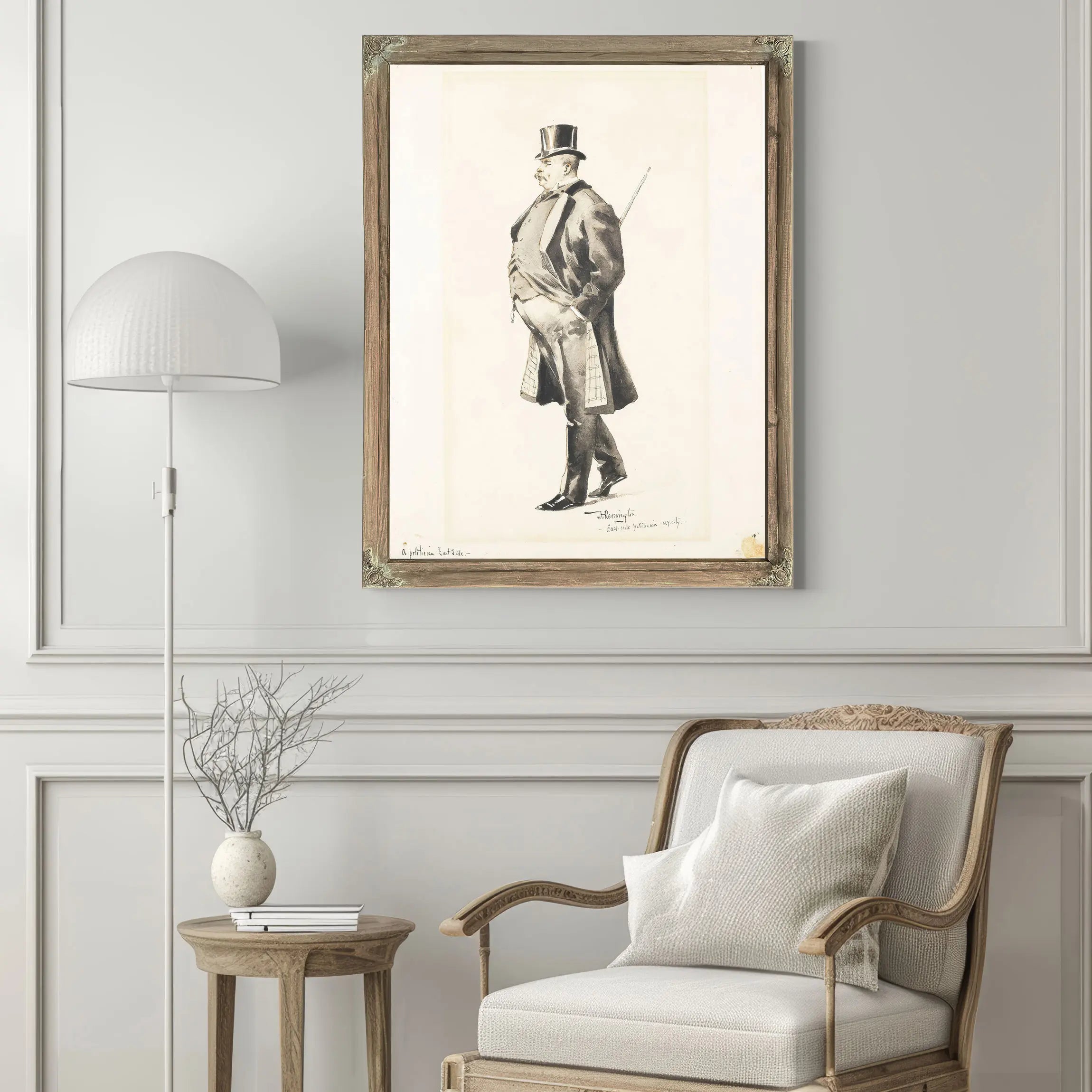 An East Side Politician Bybma  by Frederic Remington