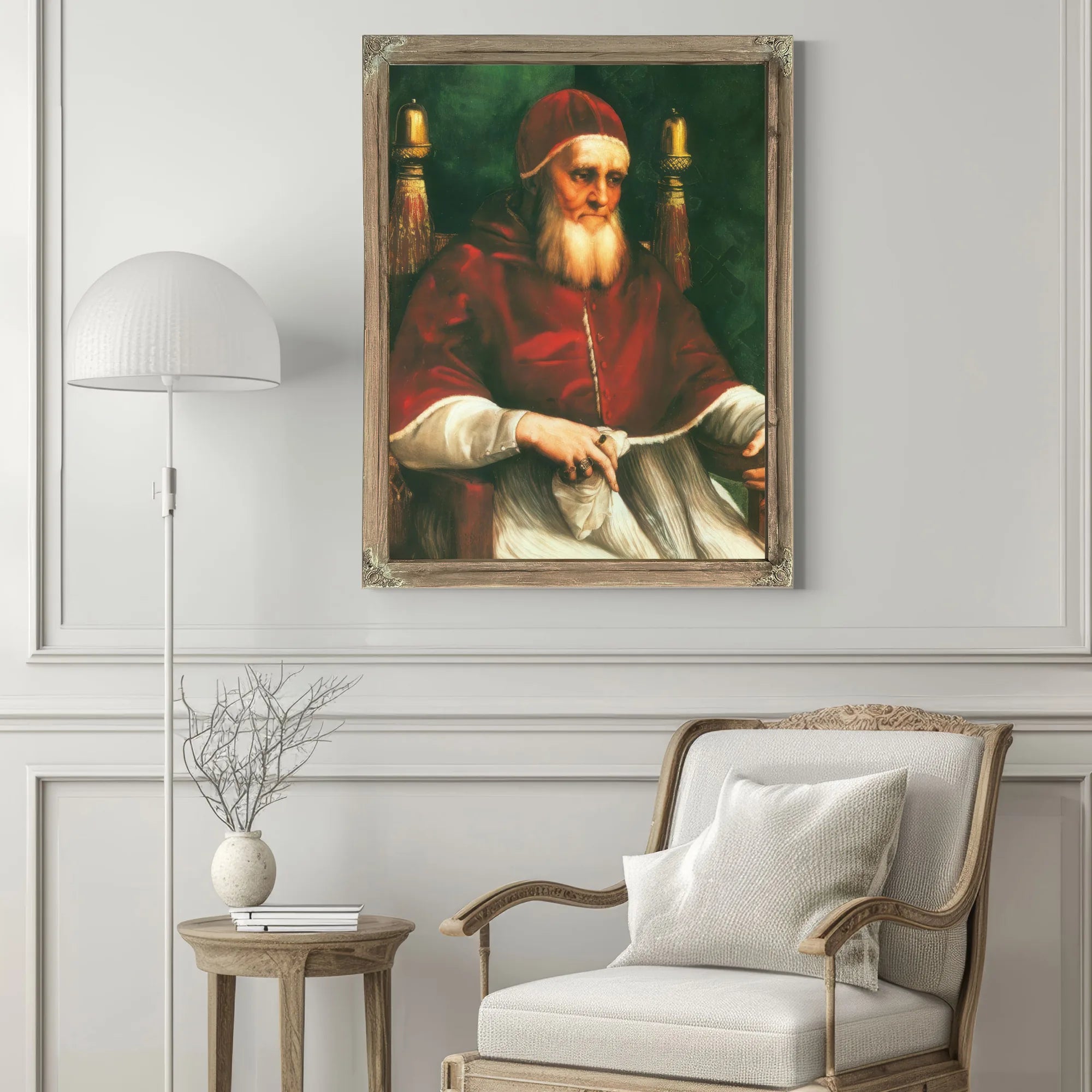 Portrait Of Pope Julius Ii By Raphael Fine Art Print
