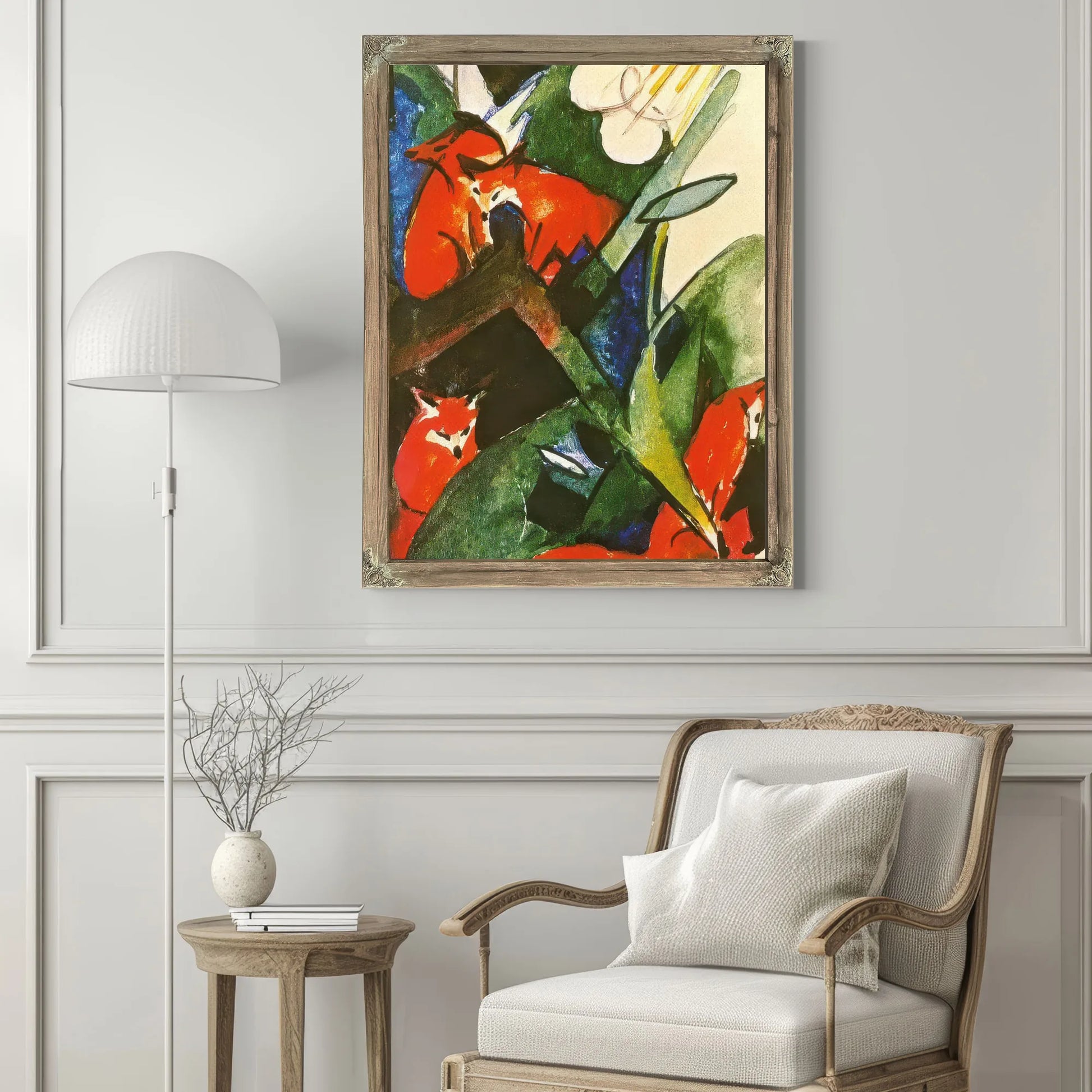 Four Foxes by Franz Marc Fine Art Print