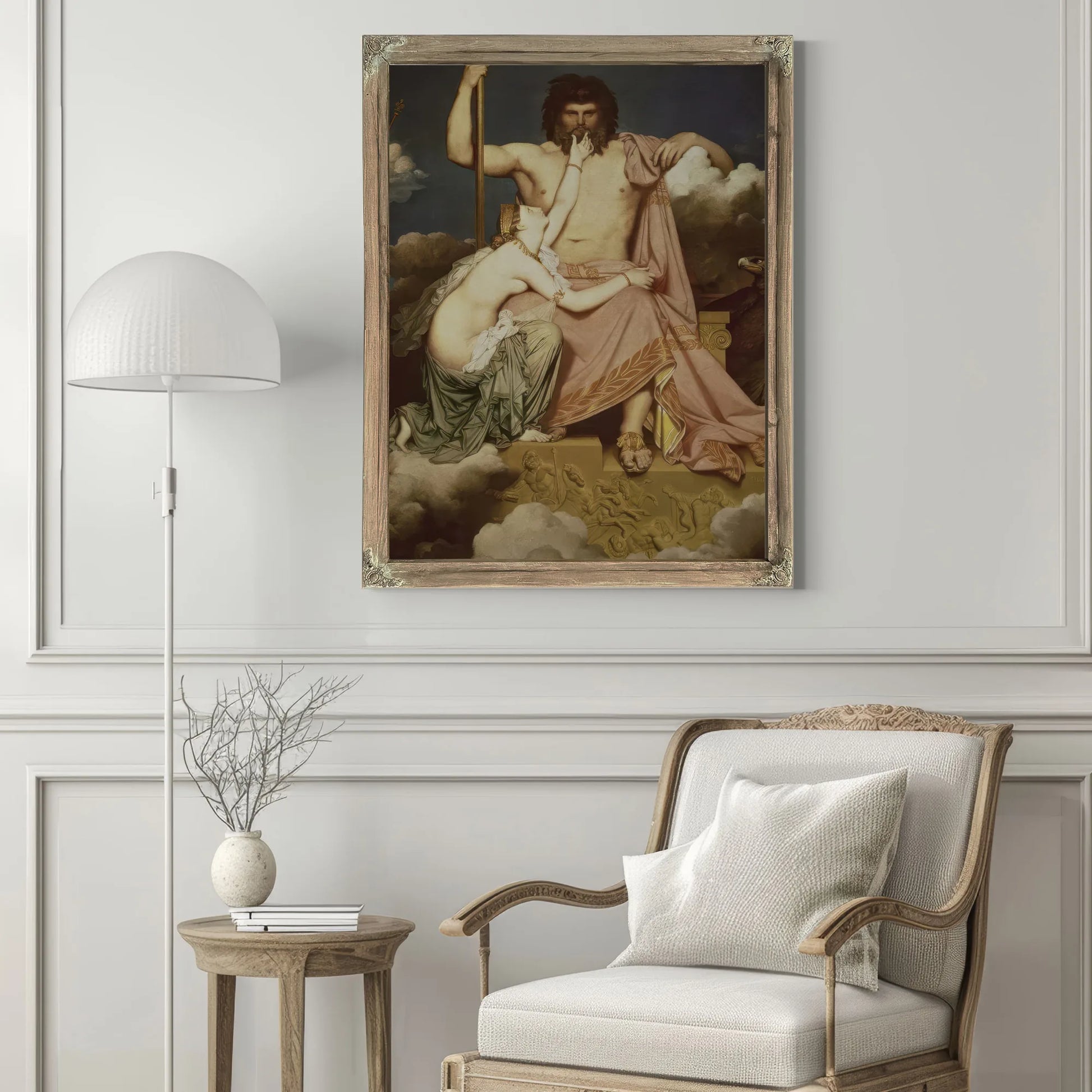 Jupiter And Thetis By Jean Auguste Dominique Ingres Fine Art Print