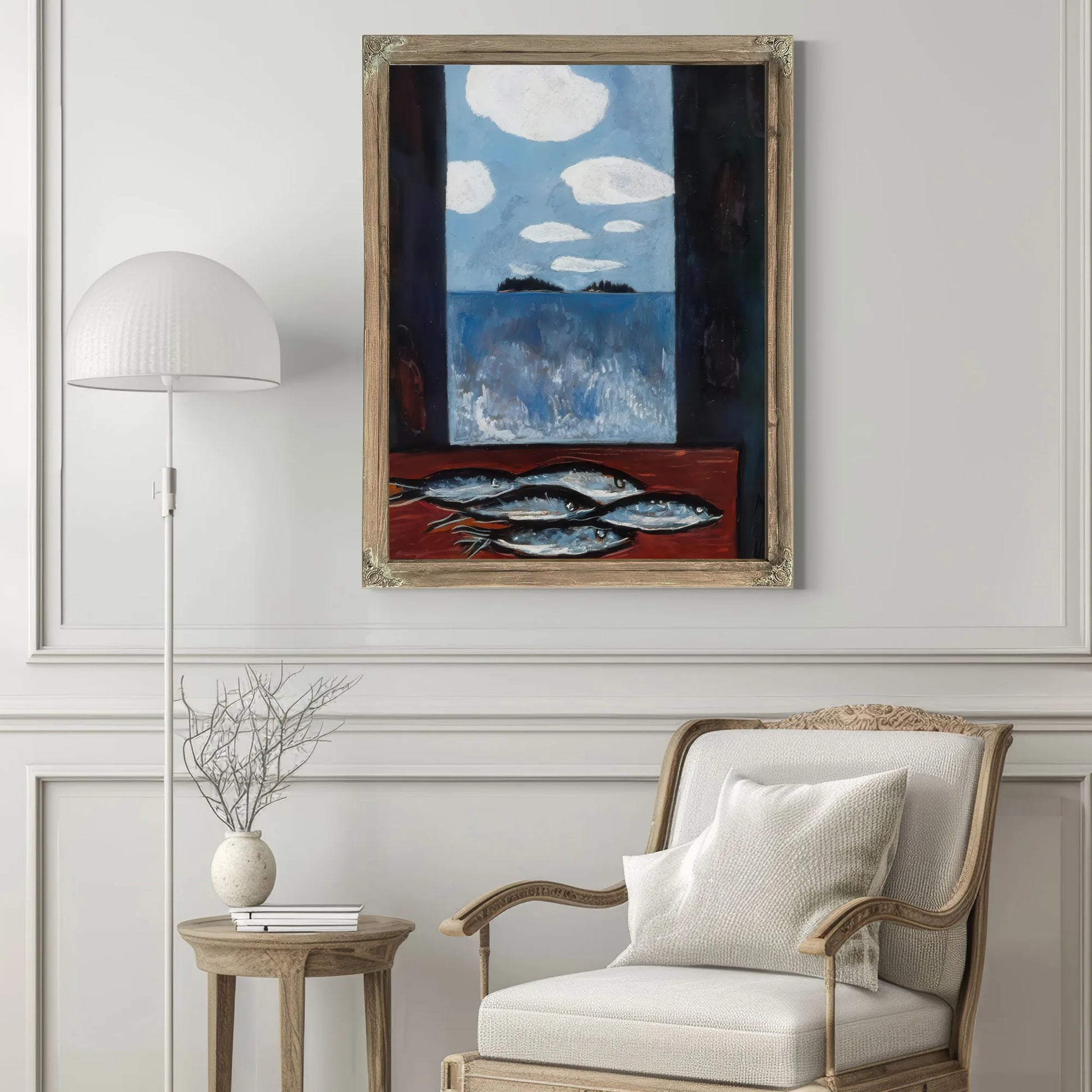 Sea Window Tinker Mackerel By Marsden Hartley Fine Art Print
