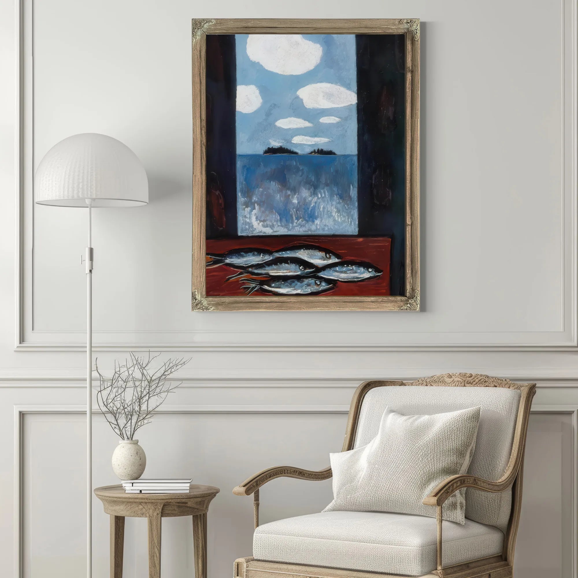 Sea Window Tinker Mackerel By Marsden Hartley Fine Art Print
