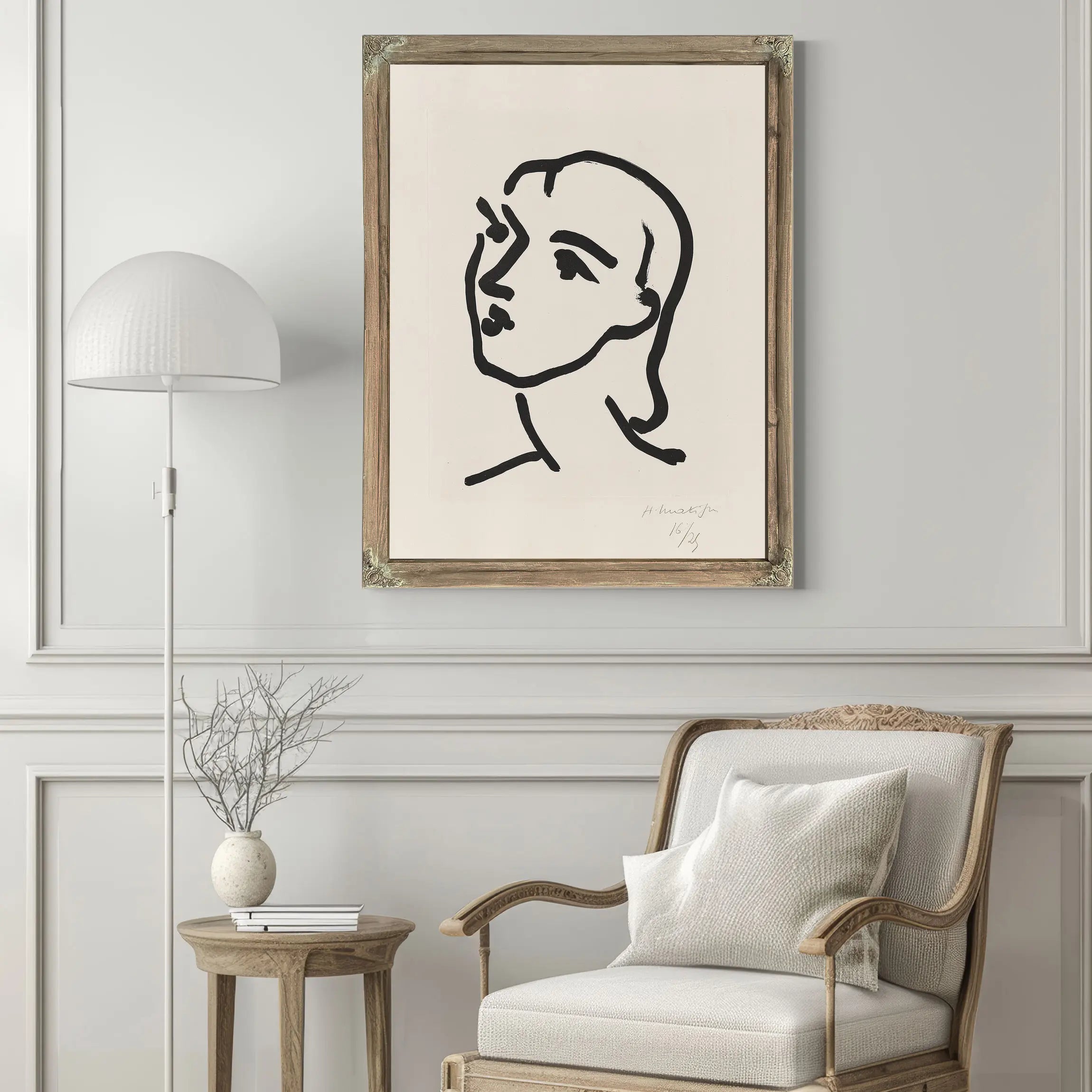 Nadia Au Menton Pointu (Nadia With Pointed Chin) by Henri Matisse