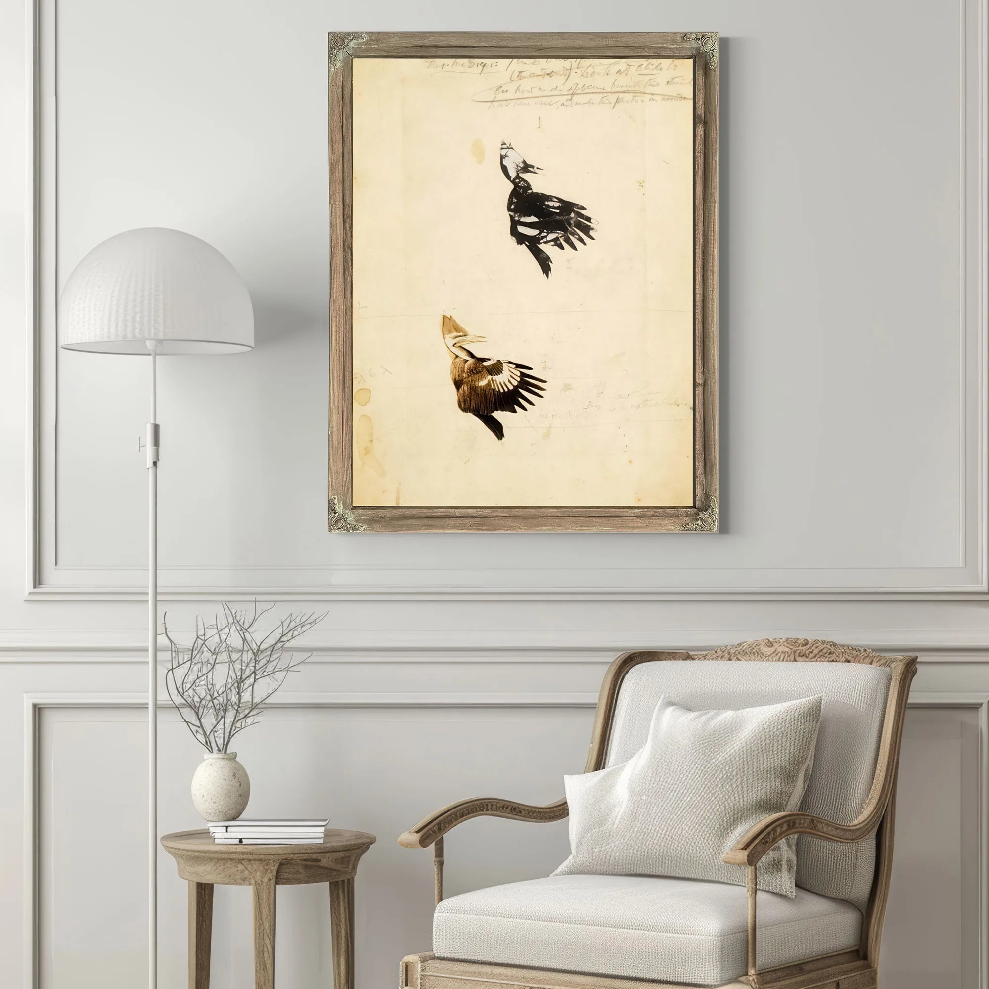 2 Rush Stencils, Study Folder For Book Concealing Coloration In The Animal Kingdom By Abbott Handerson Thayer Fine Art Print