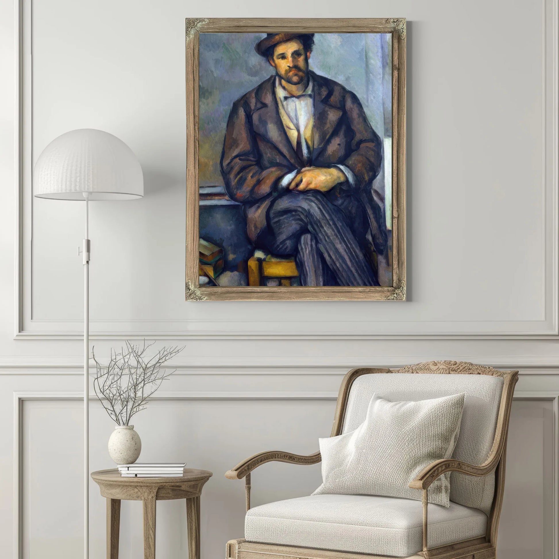 Seated Peasant By Paul Cezanne Fine Art Print