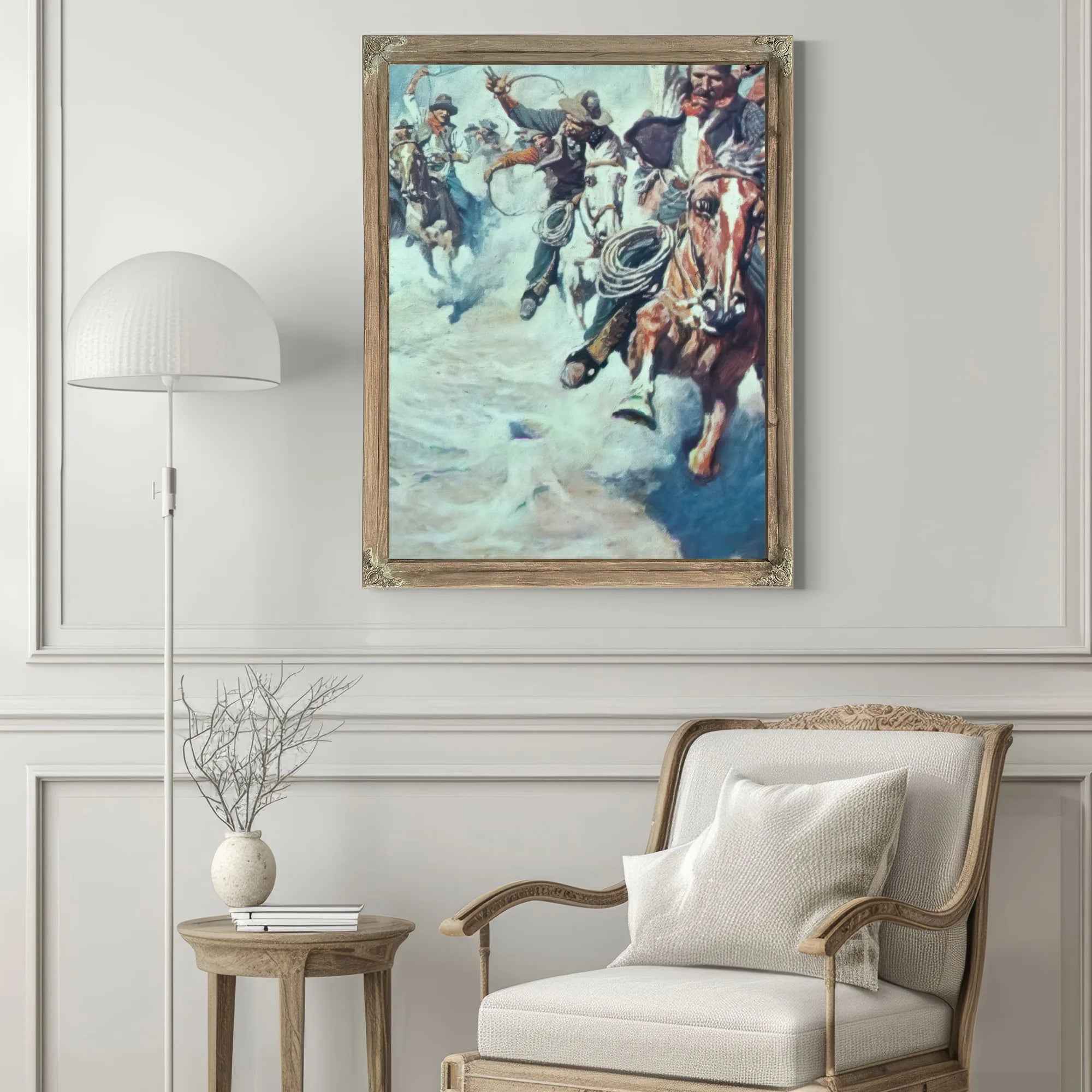 Racing For Dinner By NC Wyeth Fine Art Print