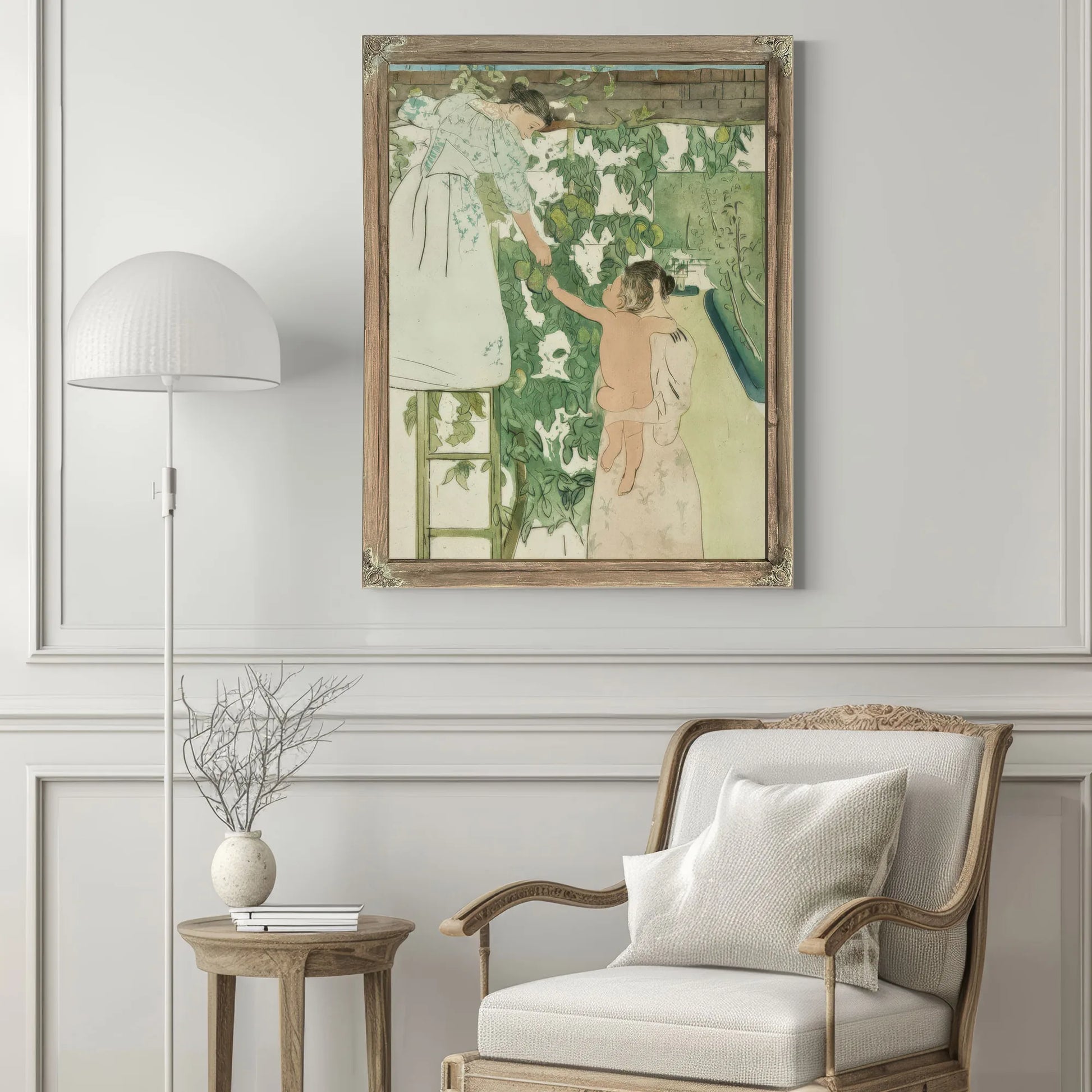 Gathering Fruit By Mary Cassatt Fine Art Print