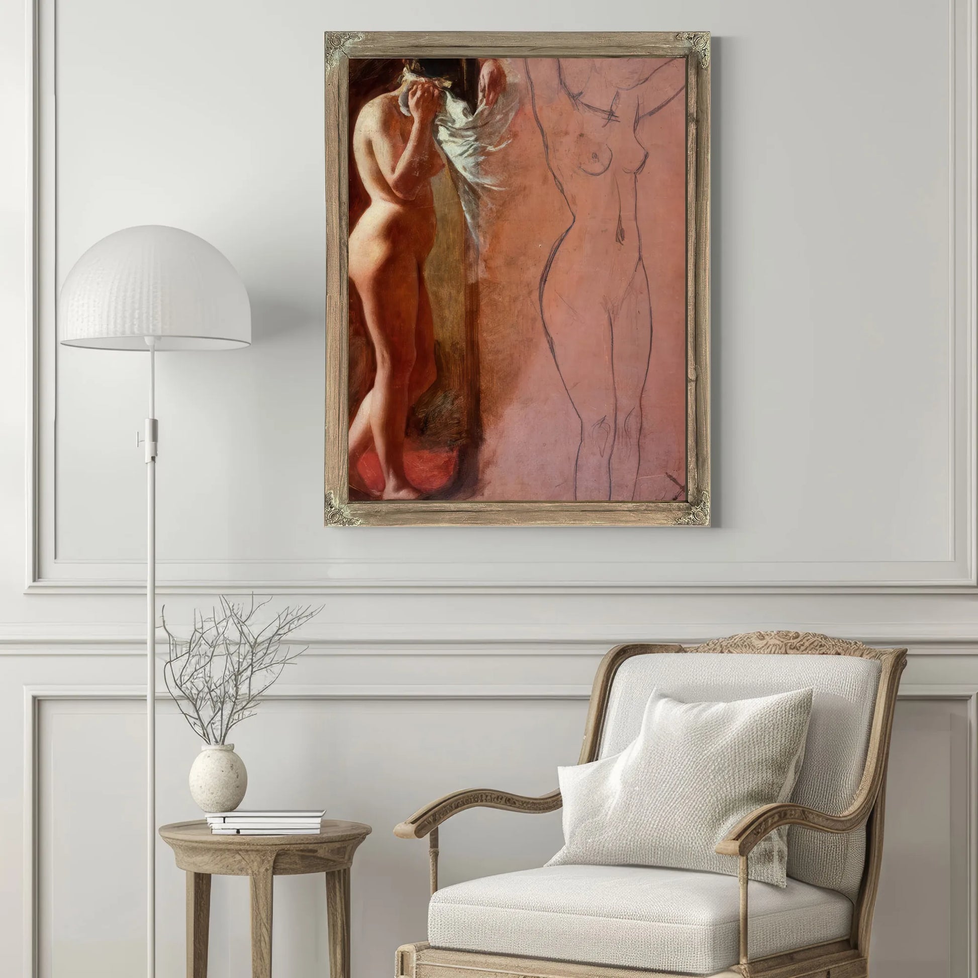 Study Of A Nude Female Figure By William Etty Fine Art Print