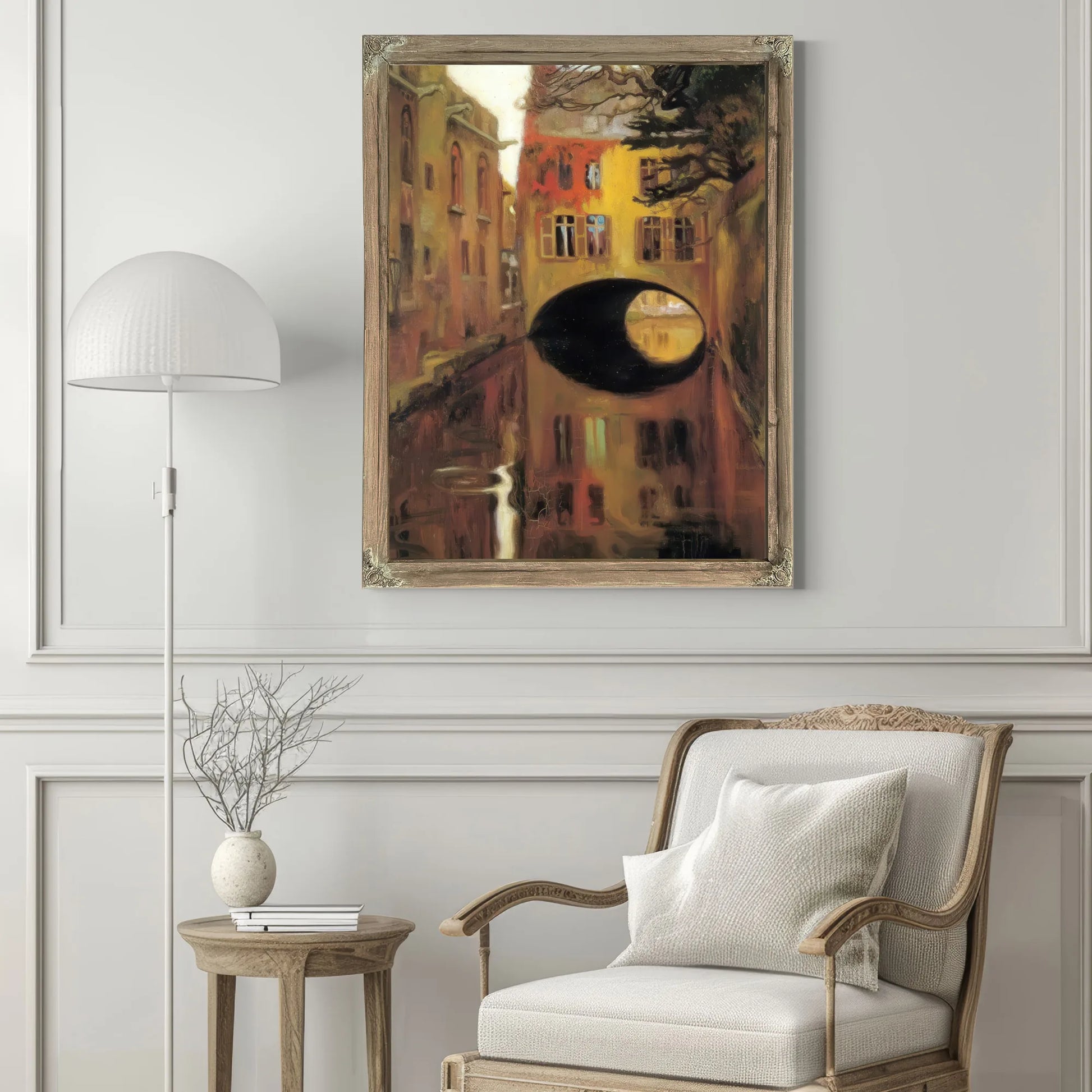 House On The Bridge By Diego Rivera Fine Art Print