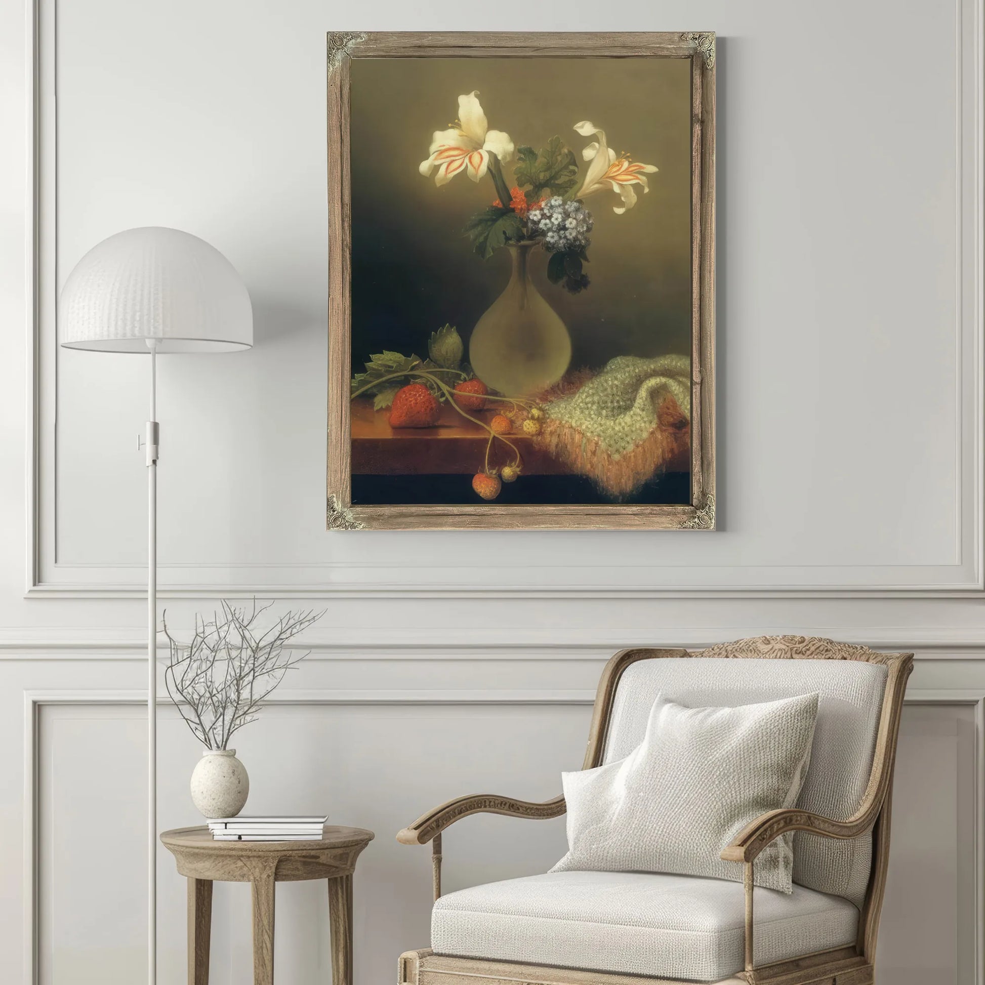 A Vase Of Corn Lilies And Heliotrope By Martin Johnson Heade Fine Art Print