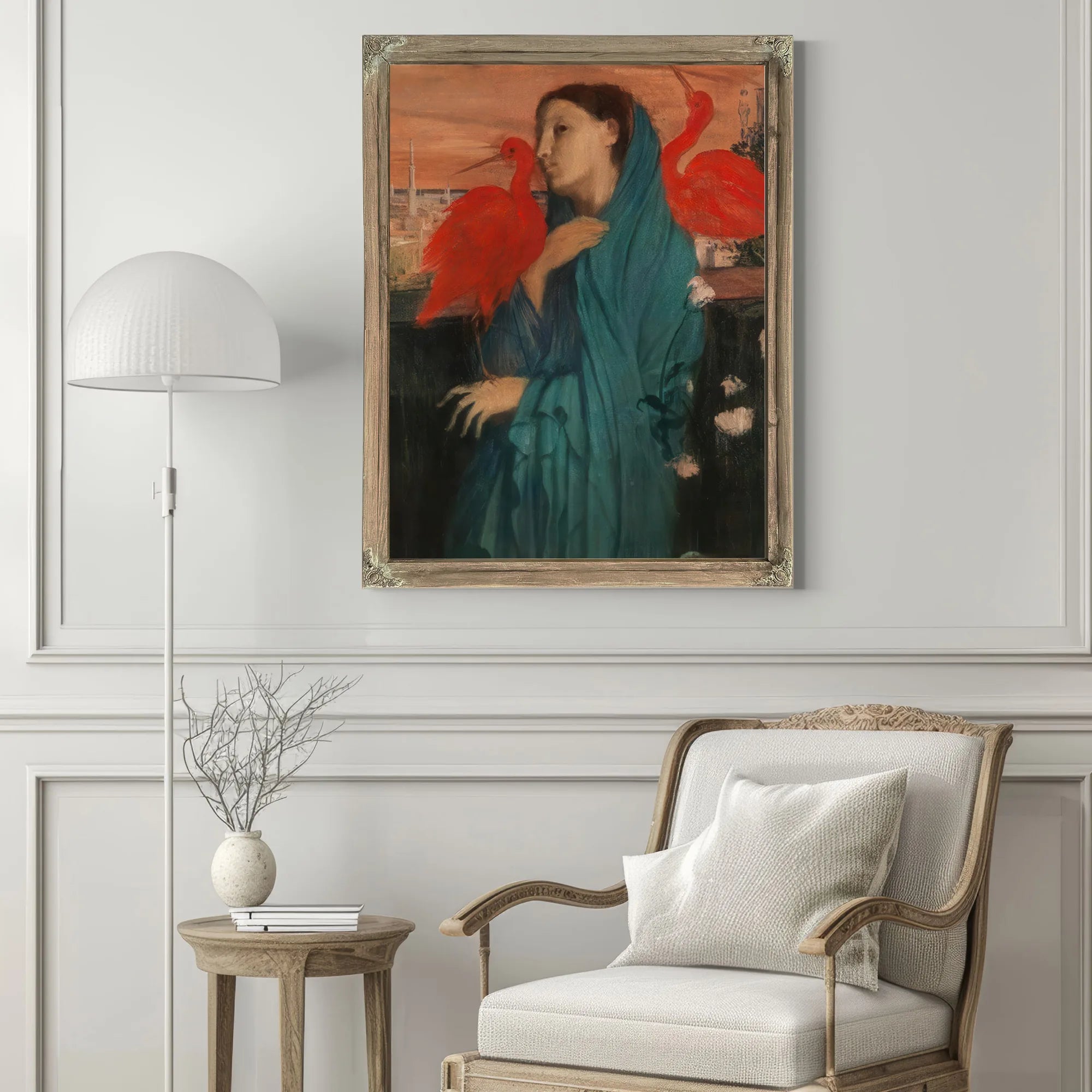 Young Woman With Ibis By Edgar Degas Fine Art Print