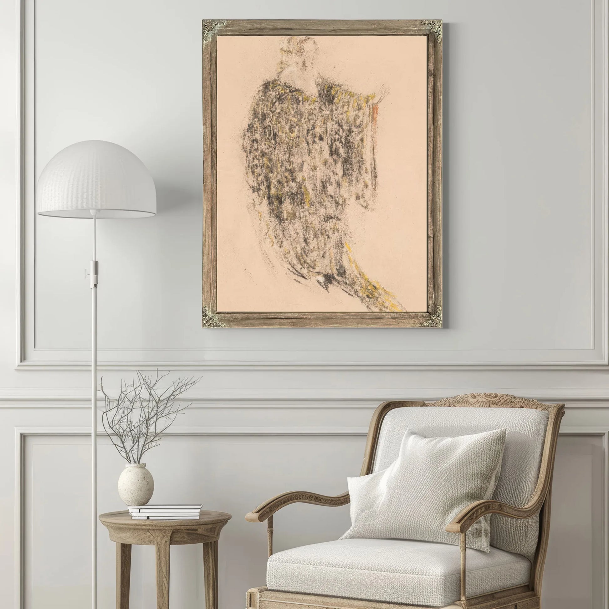 Robed Woman By Louis Icart Fine Art Print
