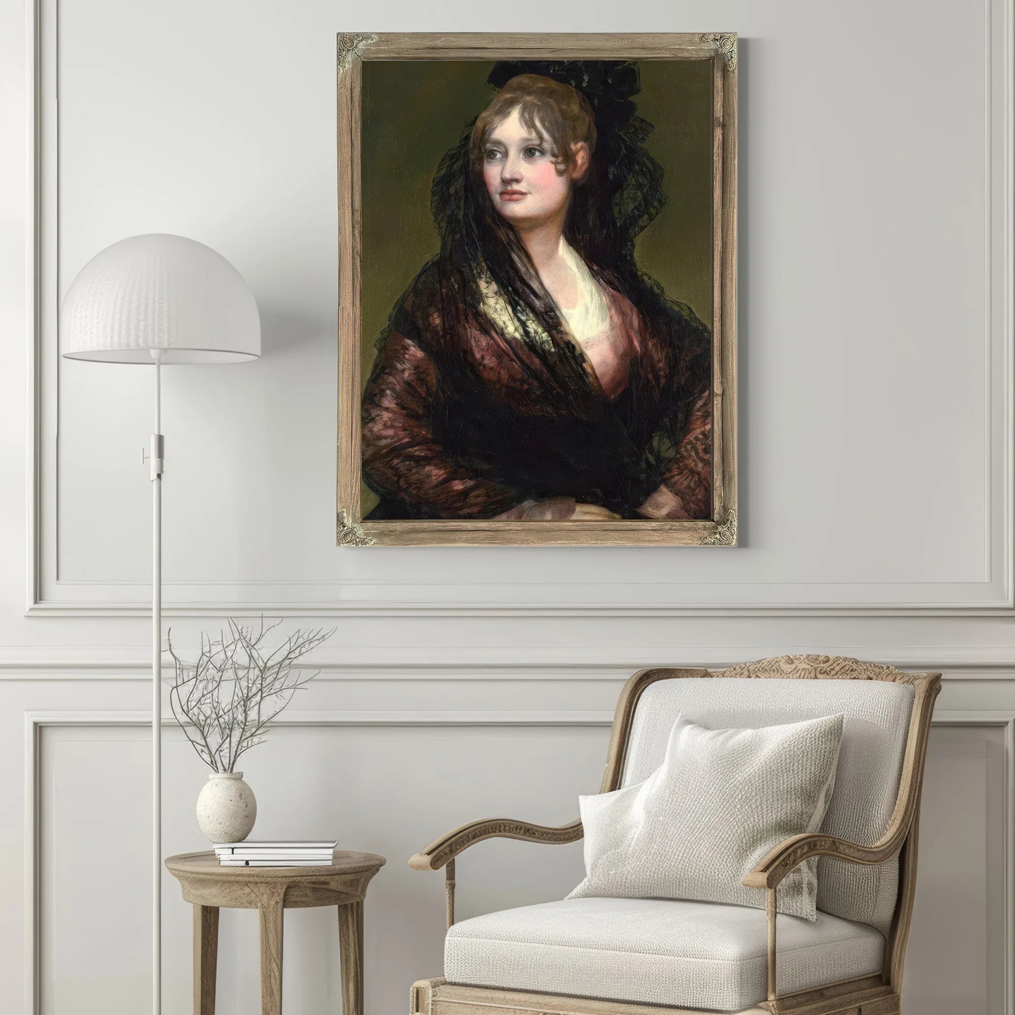 Dona Isabel De Porcel By Francisco De Goya Fine Art Print