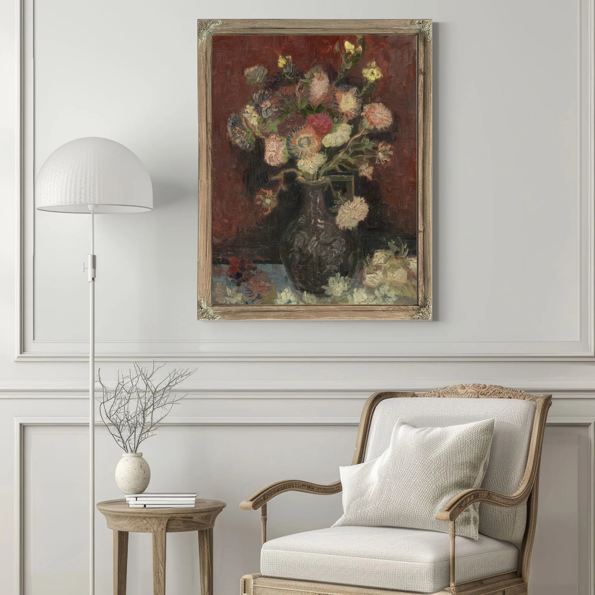 Vase With Autumn Asters By Vincent Van Gogh Fine Art Print