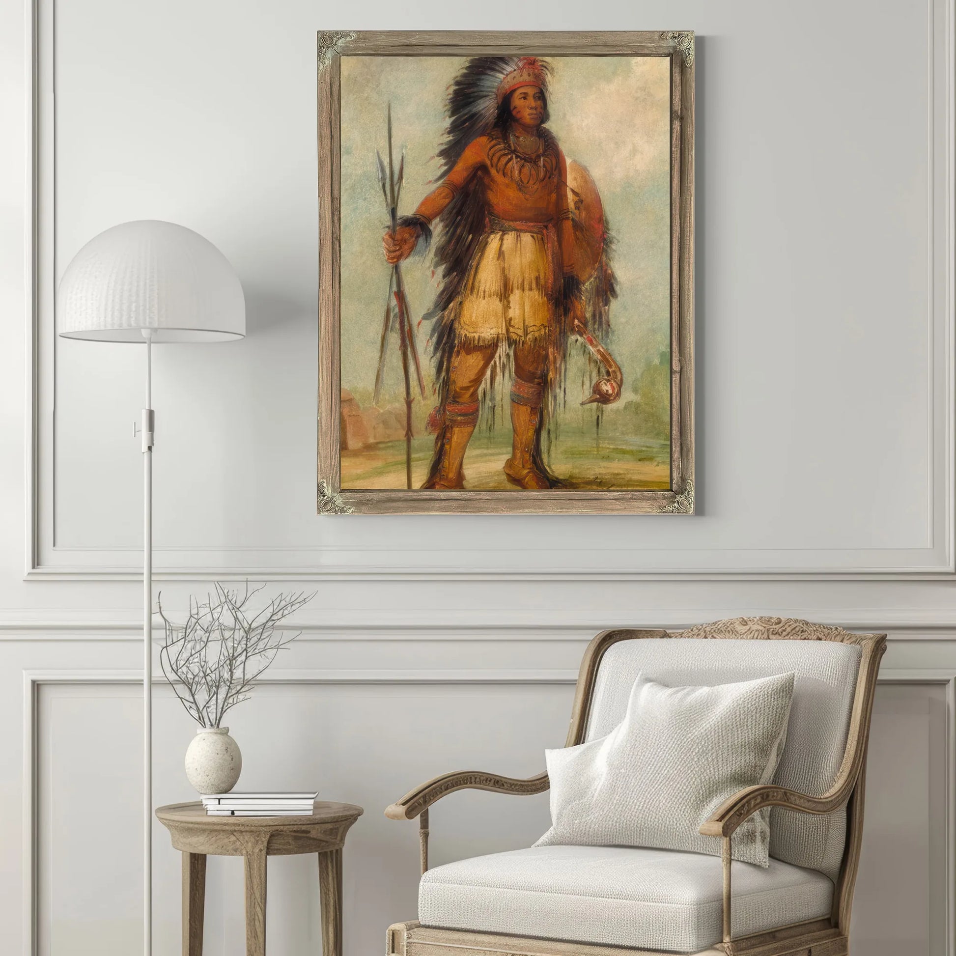 A Wun Ne Wa Be, Bird Of Thunder By George Catlin Fine Art Print