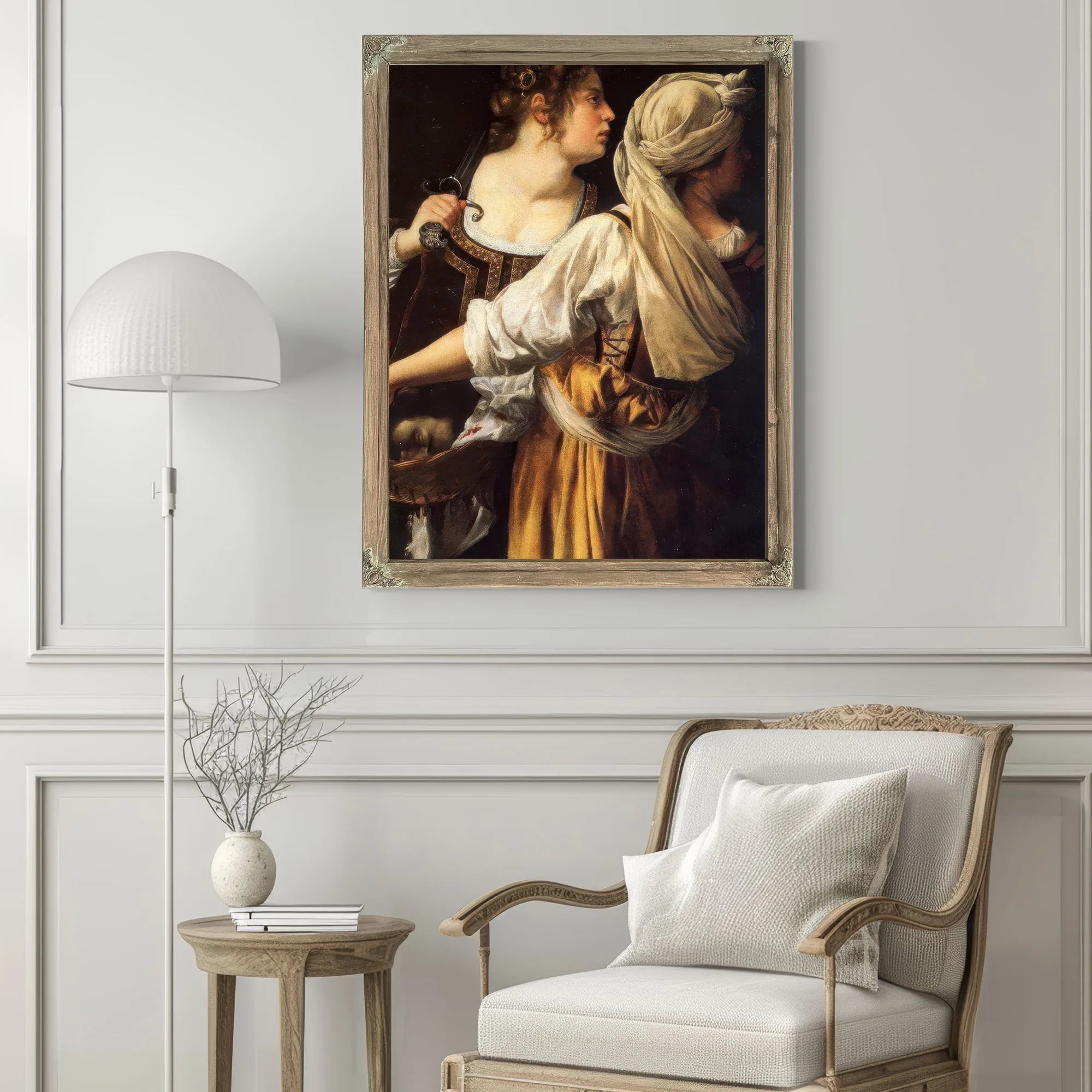 Judith And Her Maidservant 1619 By Artemisia Gentileschi Fine Art Print