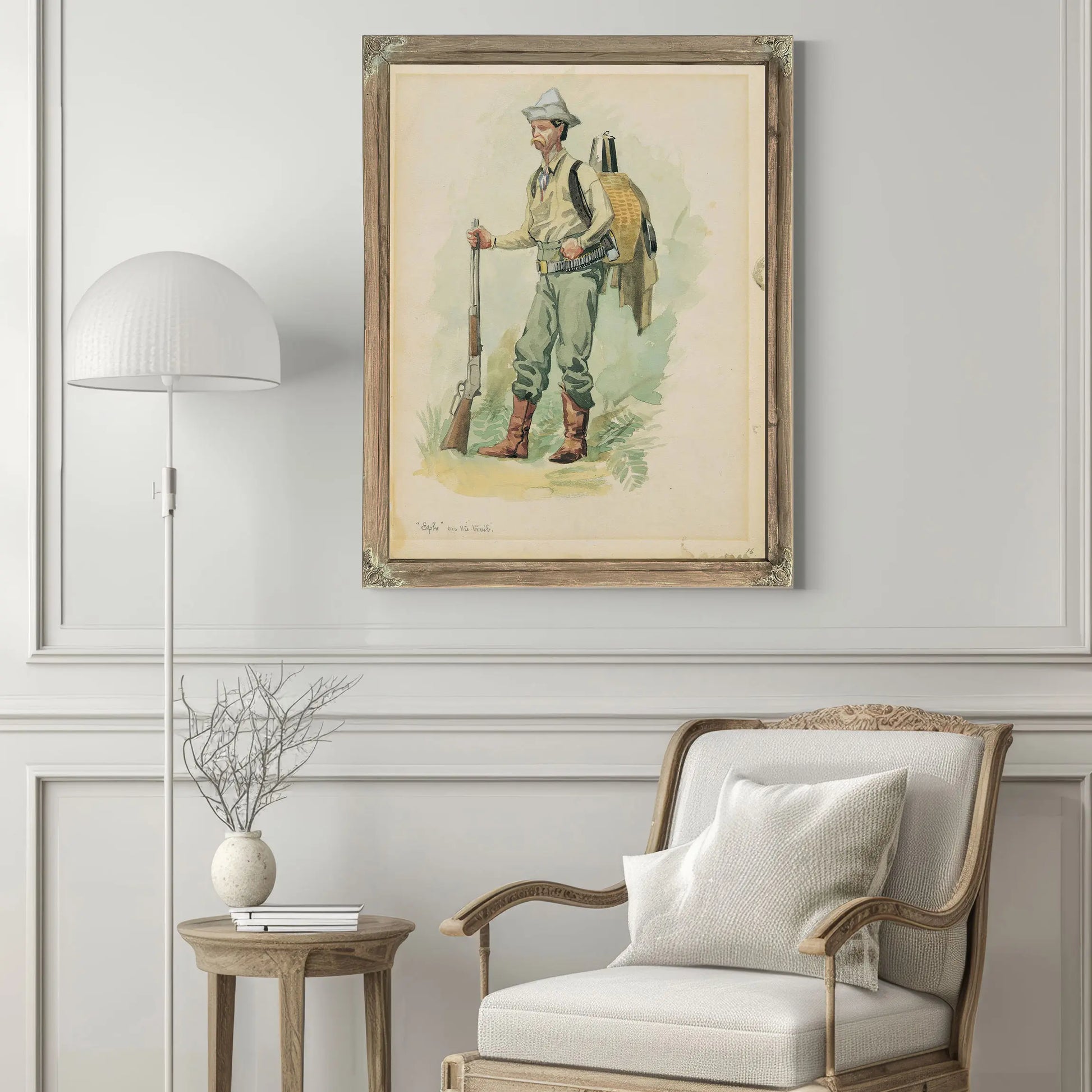 Eph On The Trail by Frederic Remington