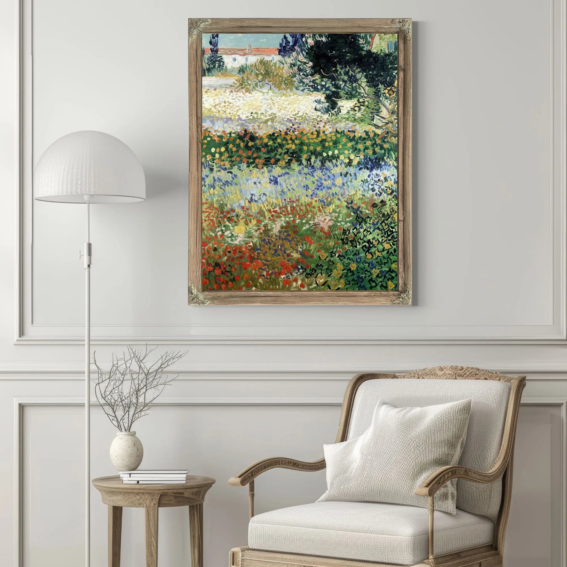 Garden In Bloom Arles By Vincent Van Gogh Fine Art Print