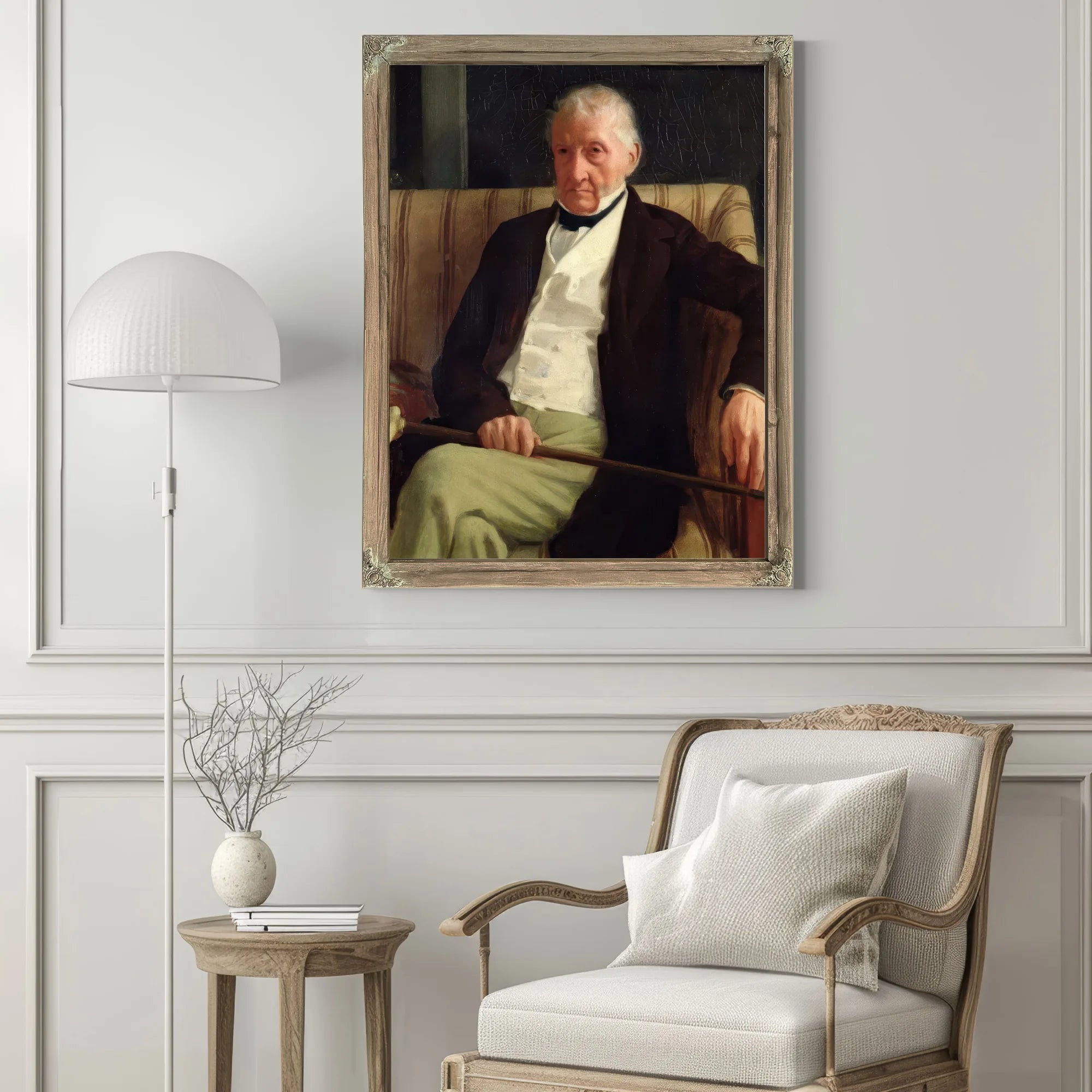 Portrait Of Hilaire Degas (1770 1858), Grandfather Of The Artist By Edgar Degas Fine Art Print