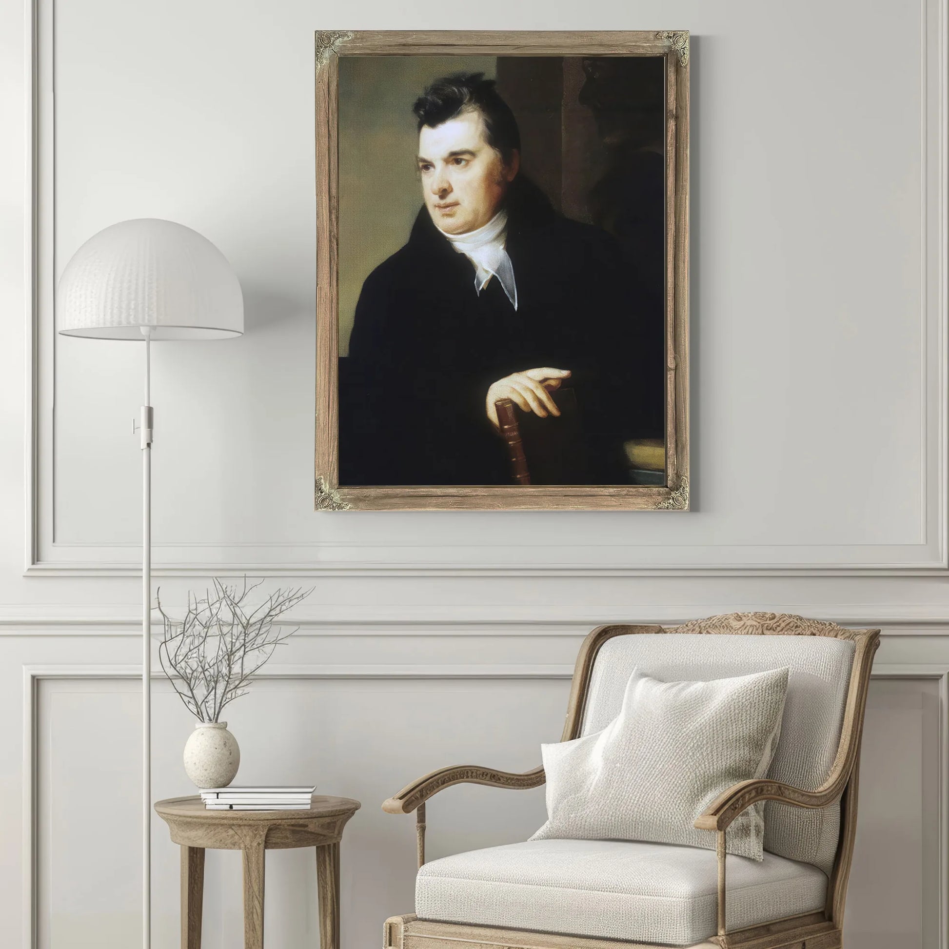Portrait Of David Hosack, M.D. By Thomas Sully Fine Art Print