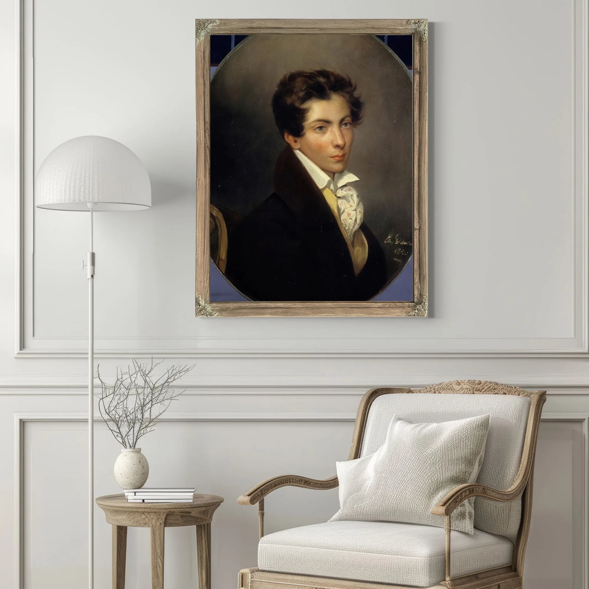 Portrait Of Eugene Berny D'ouville By Eugene Delacroix Fine Art Print