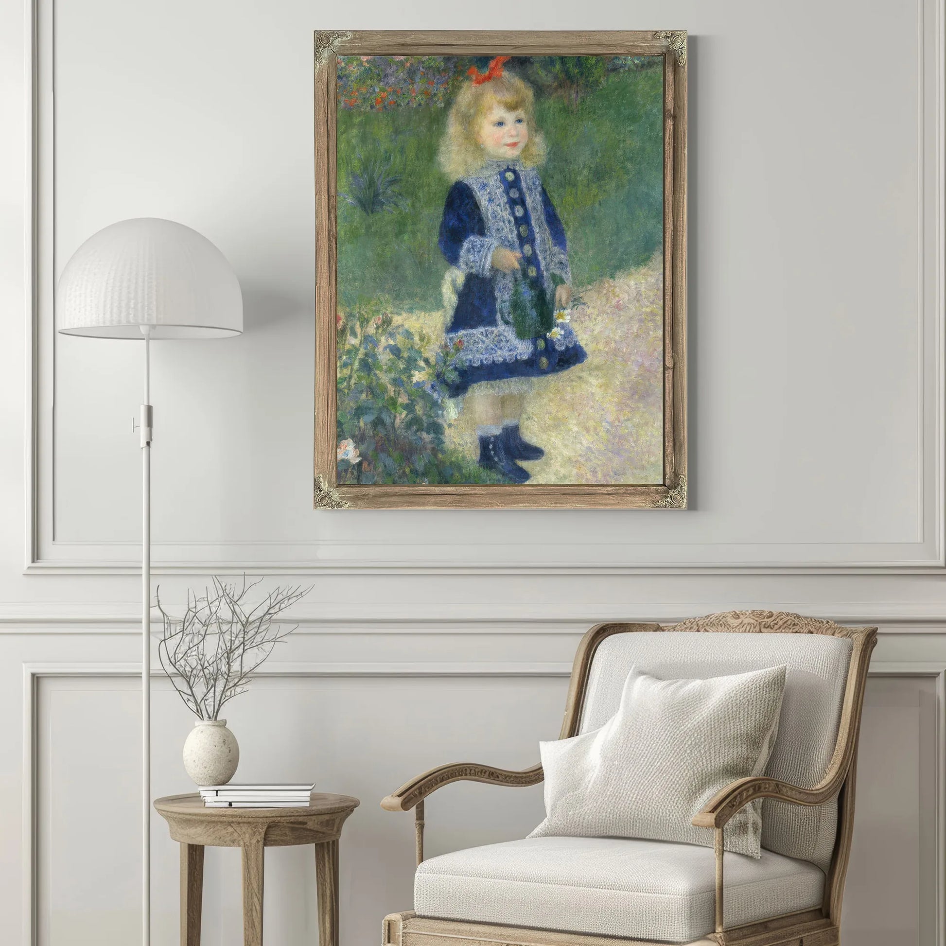 A Girl With A Watering Can By Pierre Auguste Renoir Fine Art Print