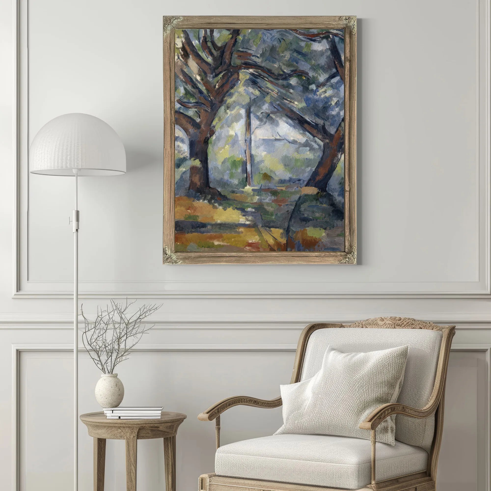 The Big Trees By Paul Cezanne Fine Art Print