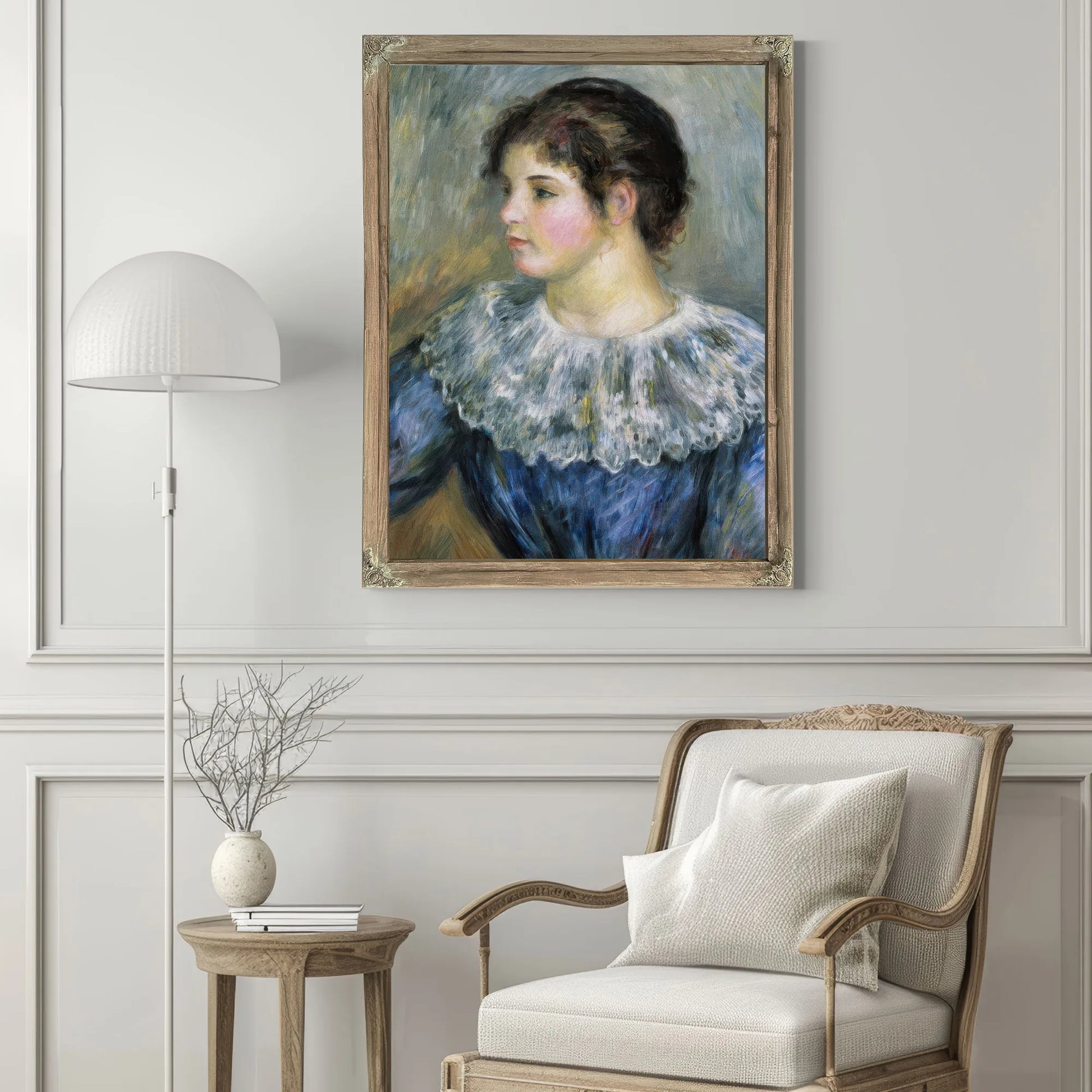 Bust Portrait Of A Young Woman By Pierre August Renoir Fine Art Print