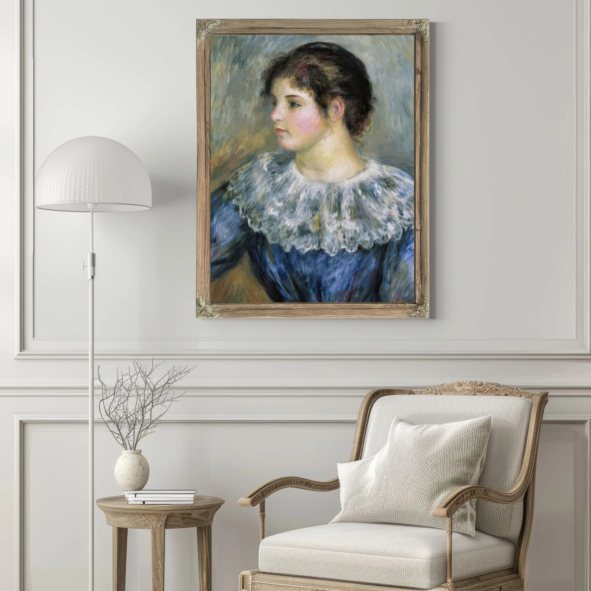 Bust Portrait Of A Young Woman By Pierre August Renoir Fine Art Print