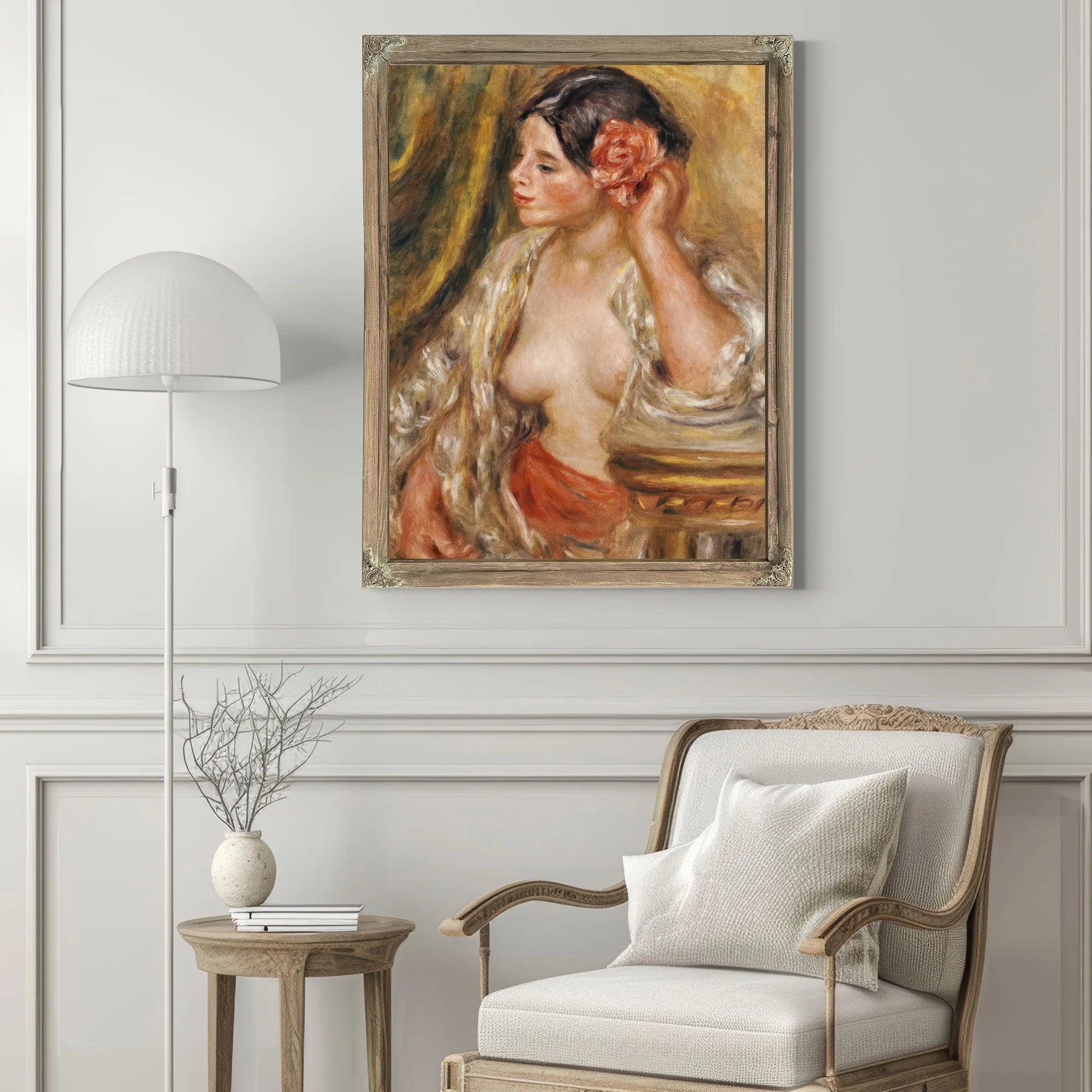 Gabrielle A Sa Coiffure By Pierre Auguste Renoir Fine Art Print